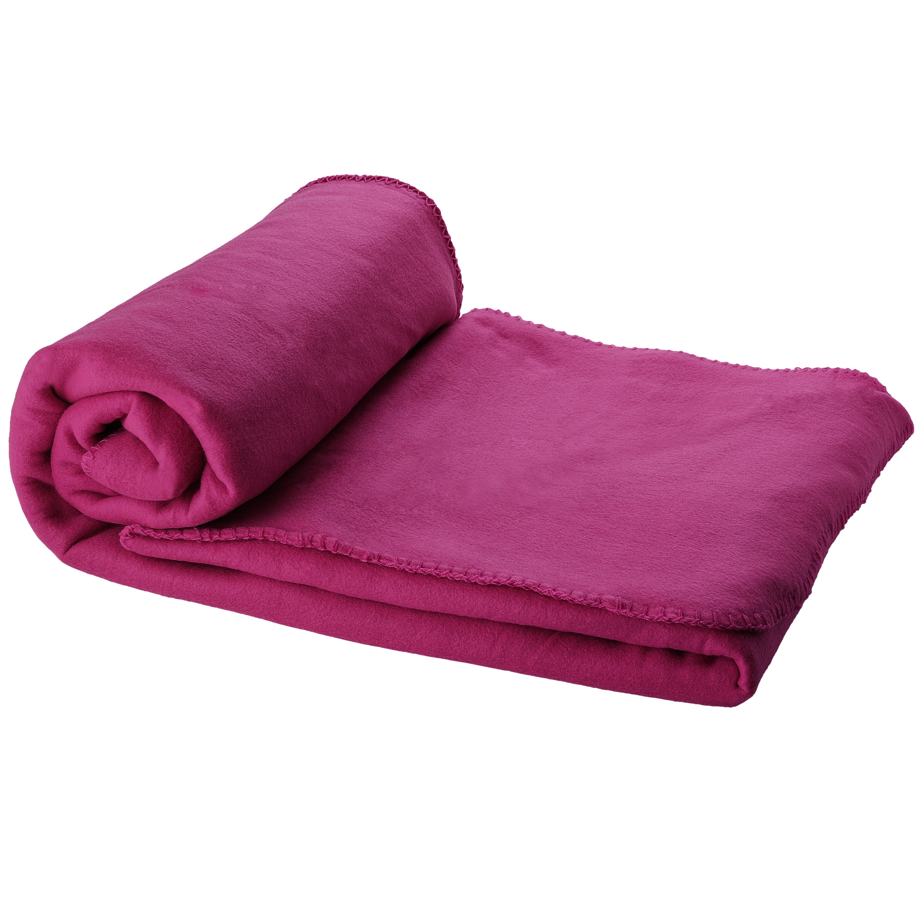 Polar Fleece Plaid Blanket and Carry Pouch