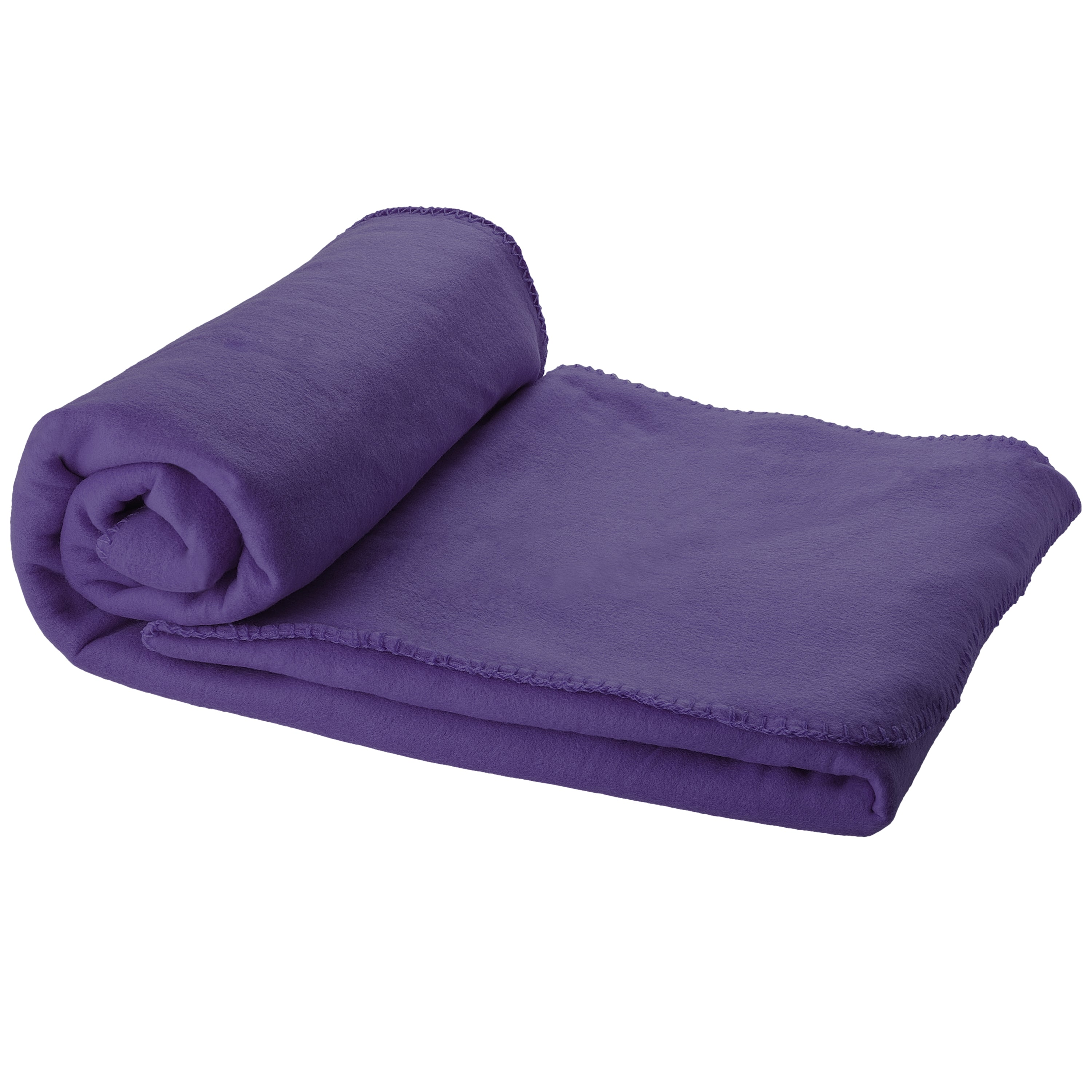 Polar Fleece Plaid Blanket and Carry Pouch