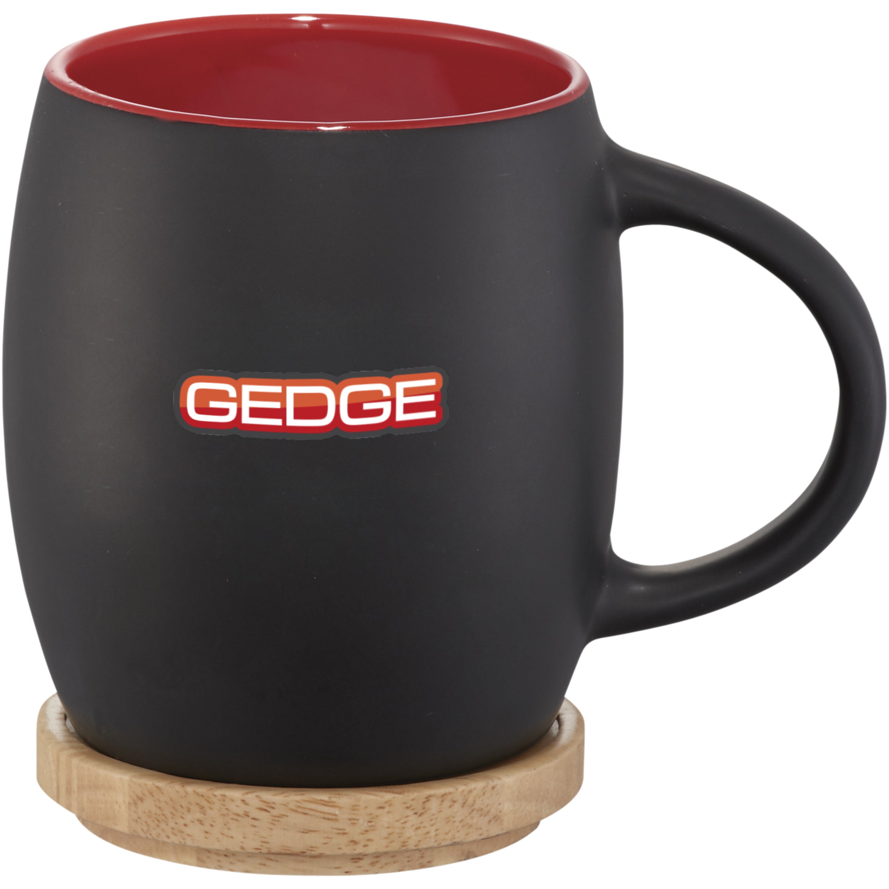 Hearth 400ml Ceramic Mug and Wooden Coaster