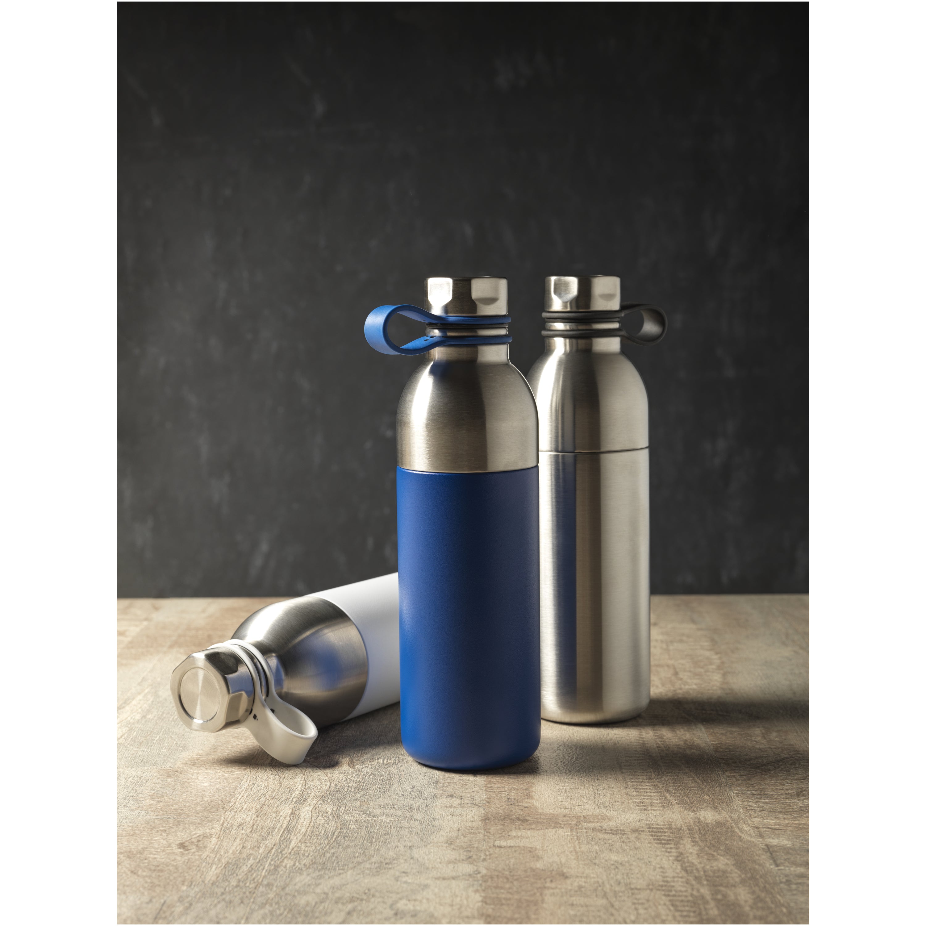 Copper Vacuum Sports Bottle with Silicone Loop