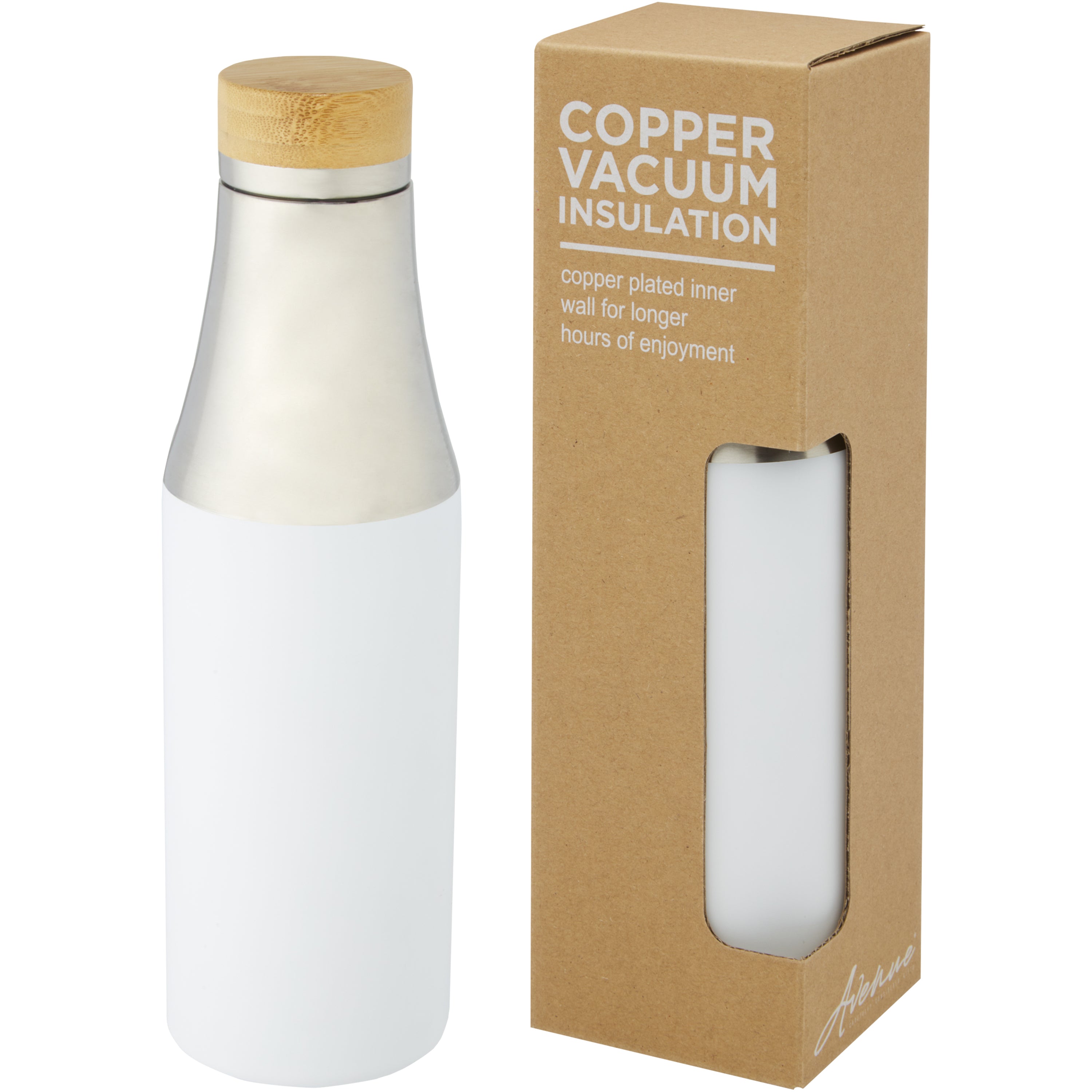 Hulan Bamboo Lid Copper Vacuum Insulated Drinks Bottle