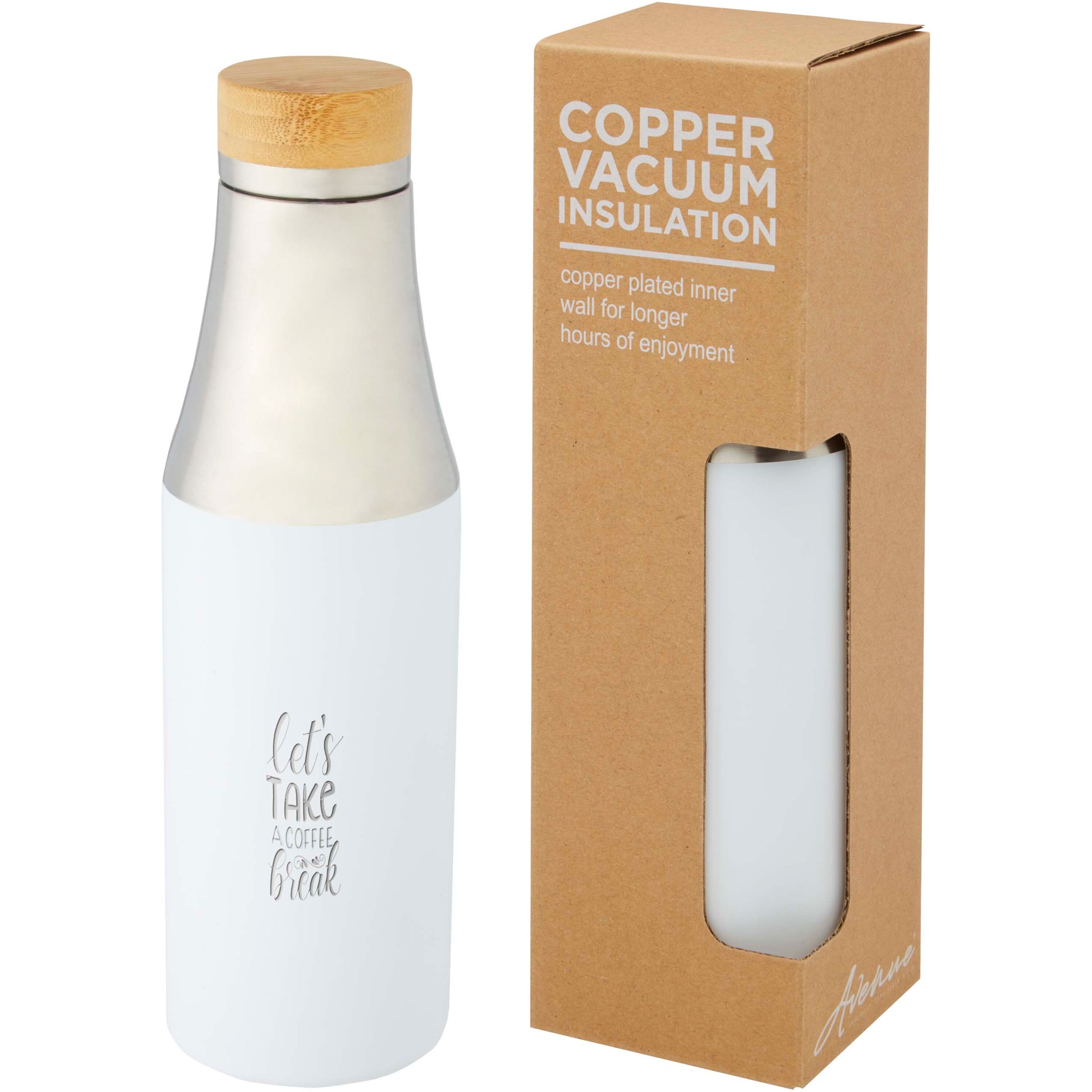 Hulan Bamboo Lid Copper Vacuum Insulated Drinks Bottle