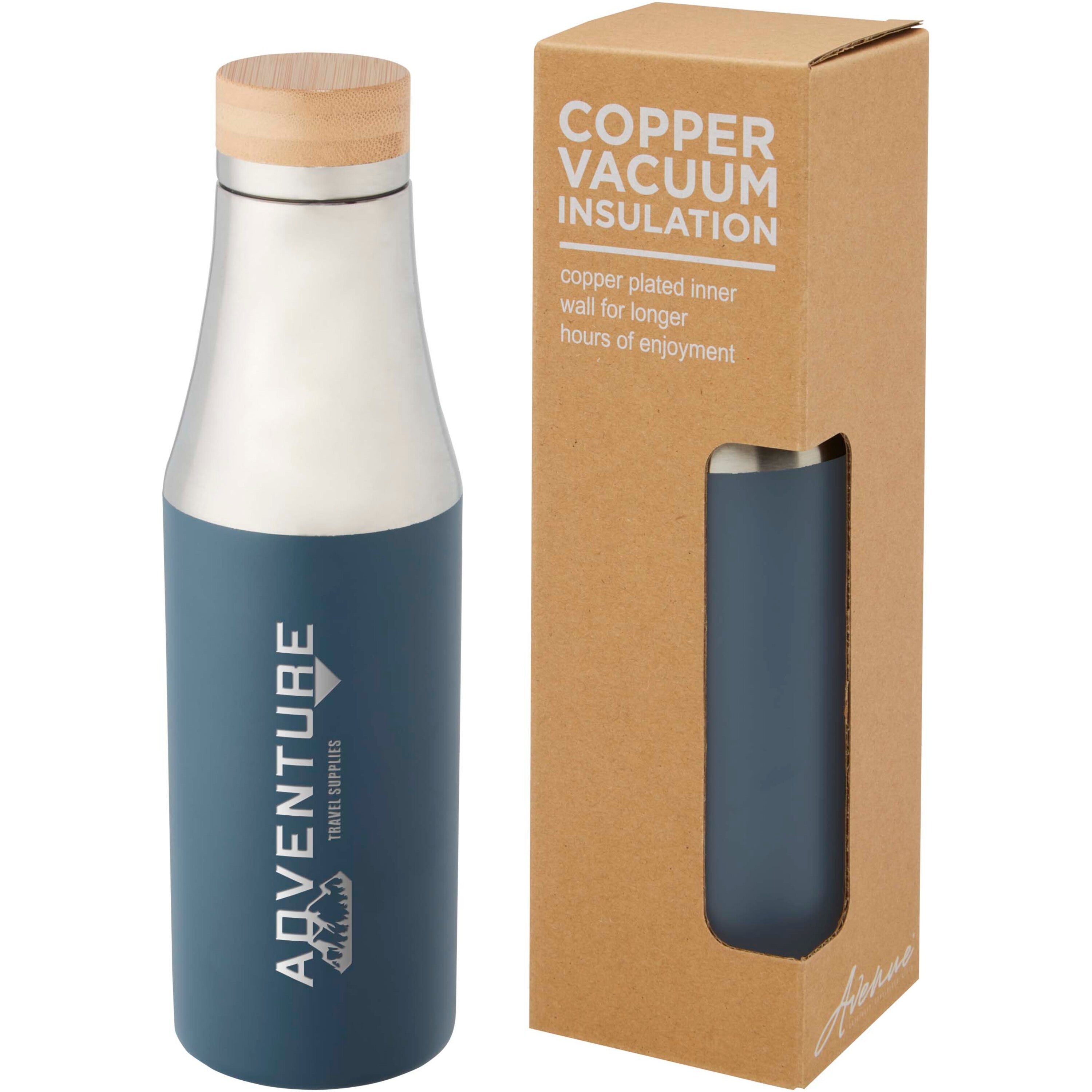 Hulan Bamboo Lid Copper Vacuum Insulated Drinks Bottle