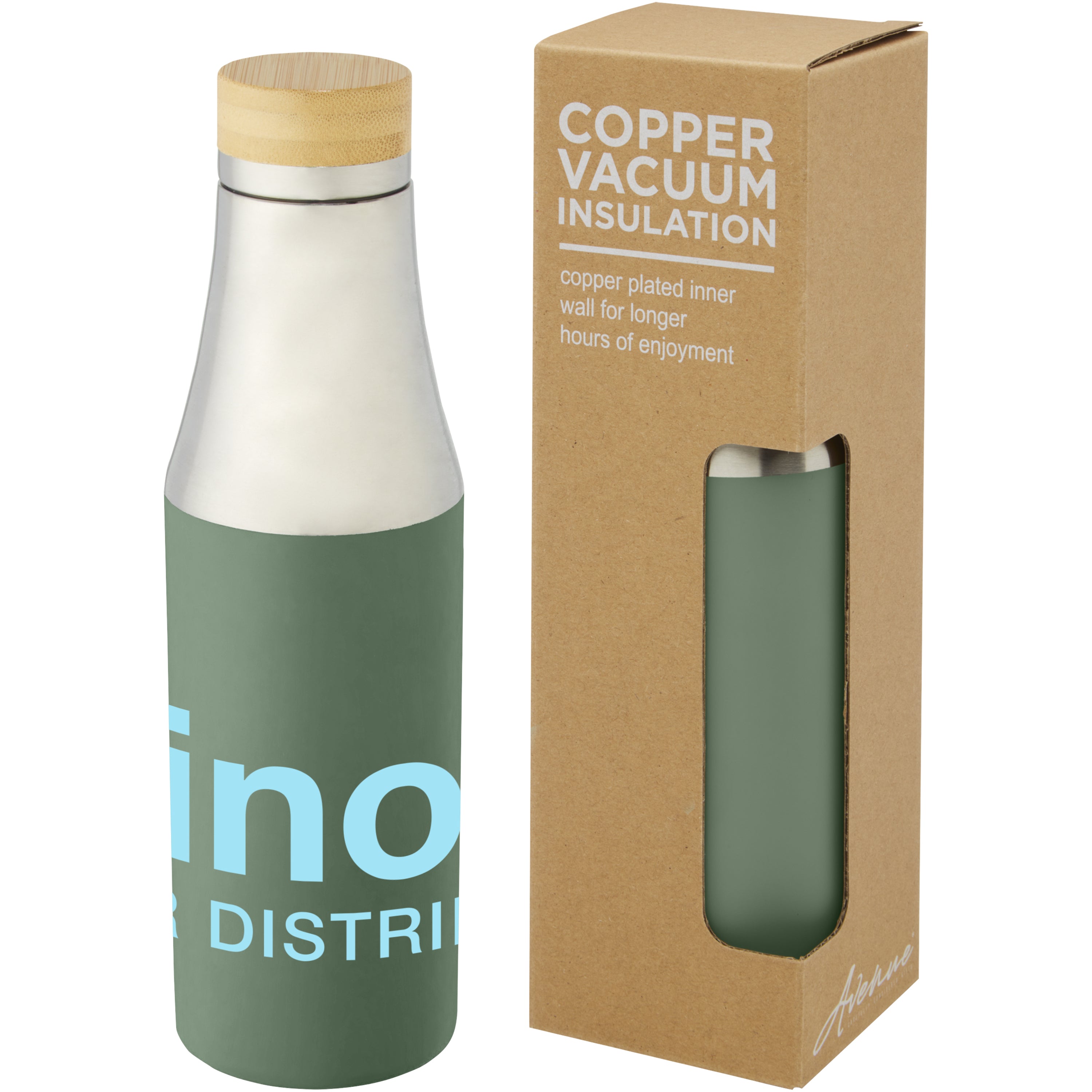 Hulan Bamboo Lid Copper Vacuum Insulated Drinks Bottle