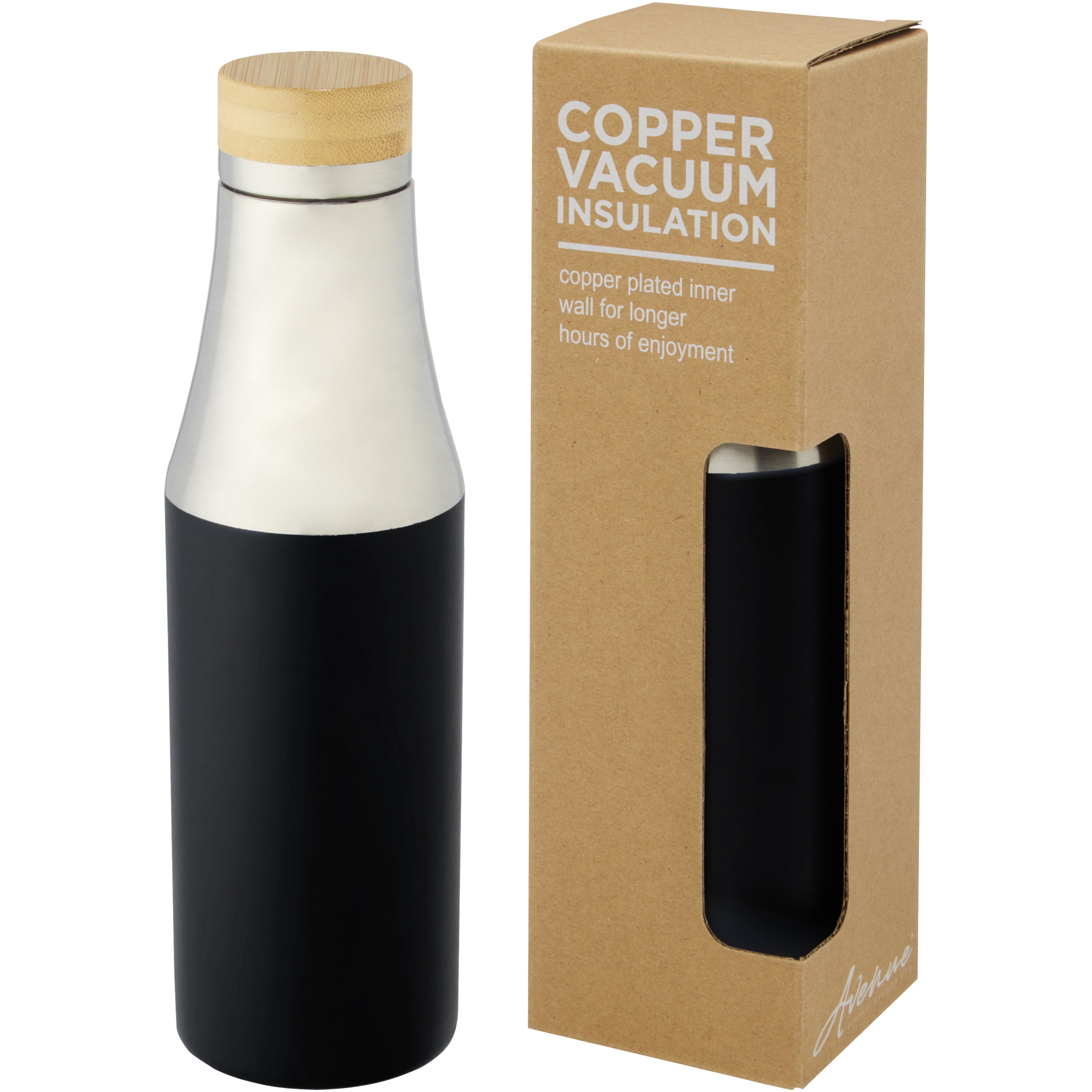Hulan Bamboo Lid Copper Vacuum Insulated Drinks Bottle