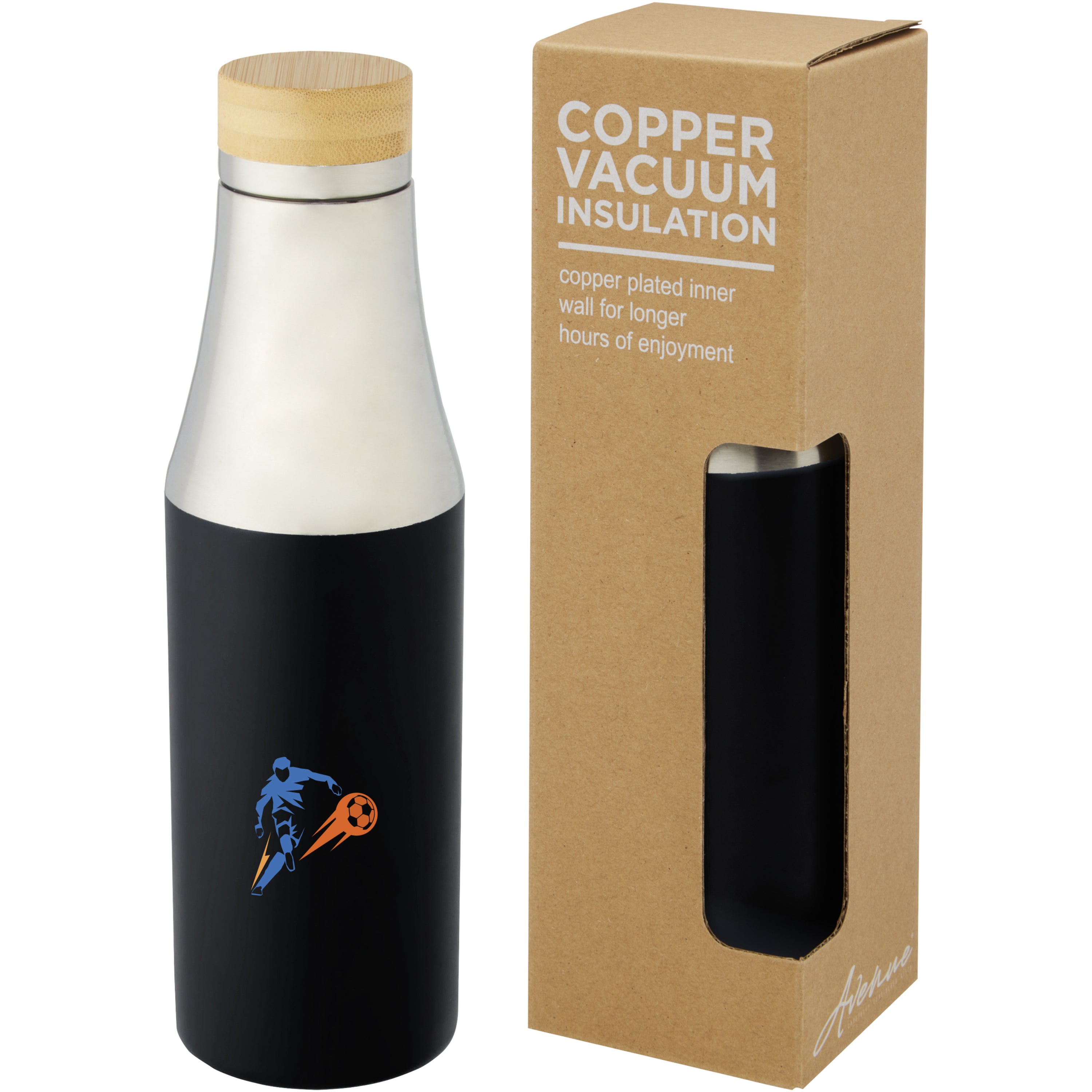 Hulan Bamboo Lid Copper Vacuum Insulated Drinks Bottle