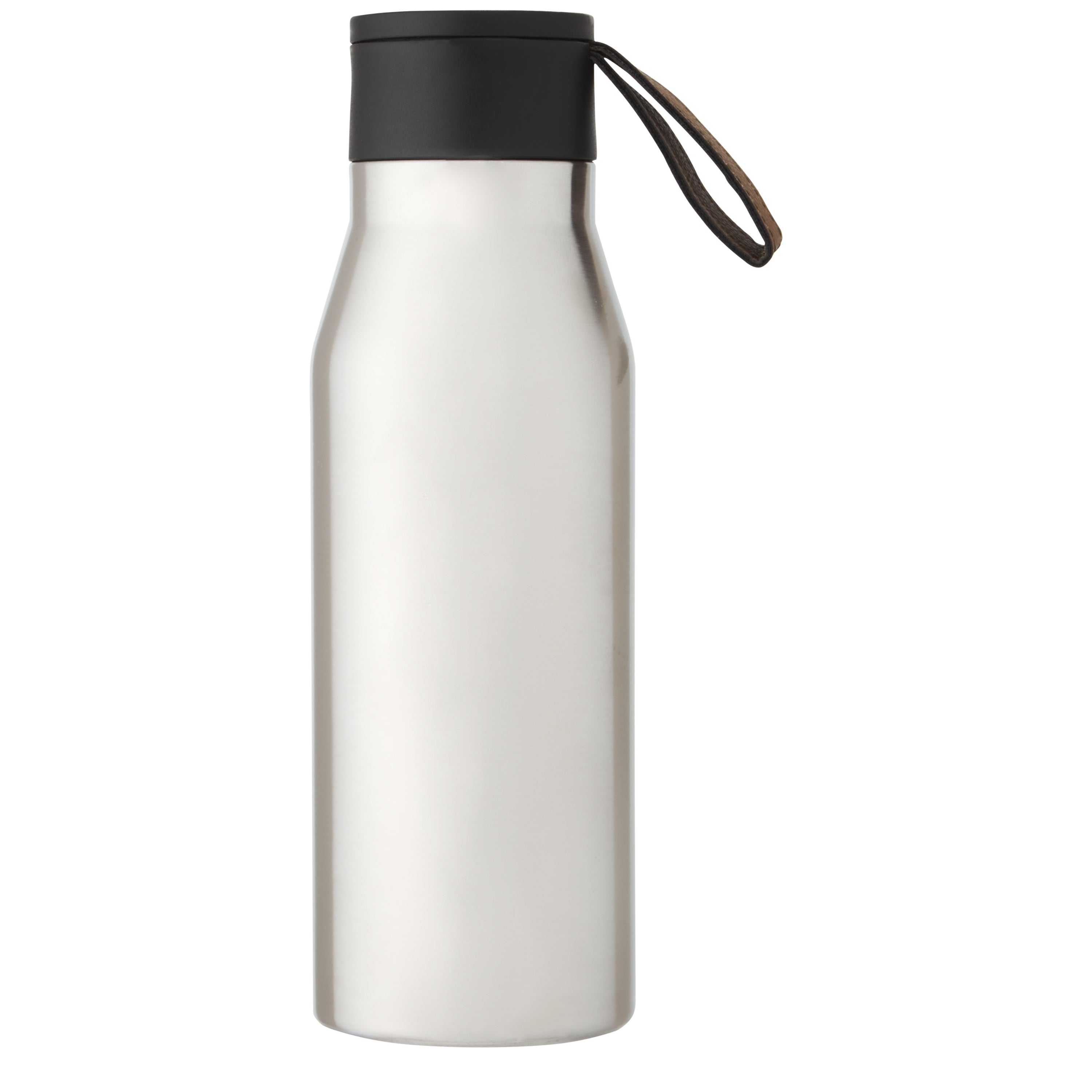 500ml Copper Insulated Water Bottle with Faux Leather Strap