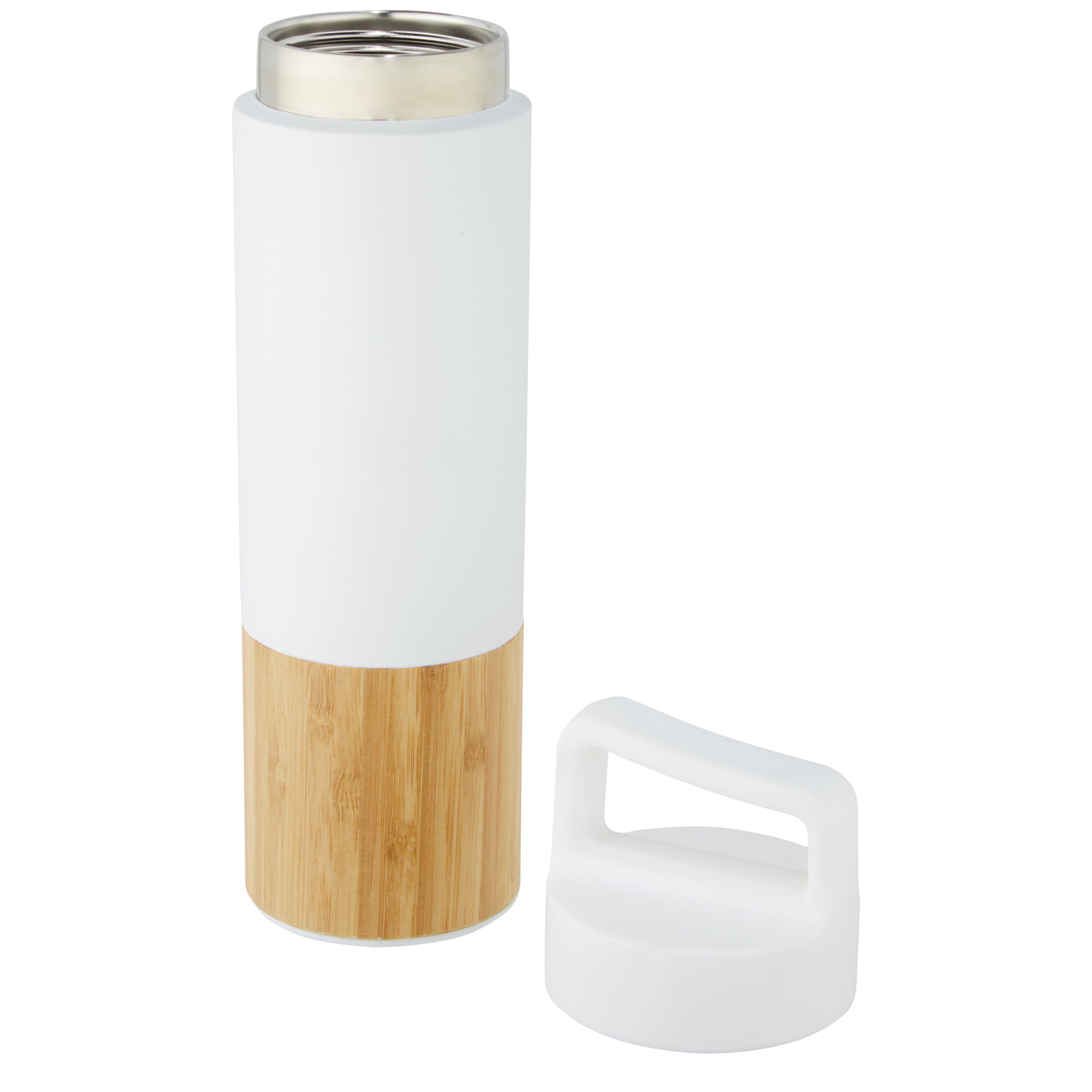 Vacuum Insulated Bottle with Bamboo Outer Wall