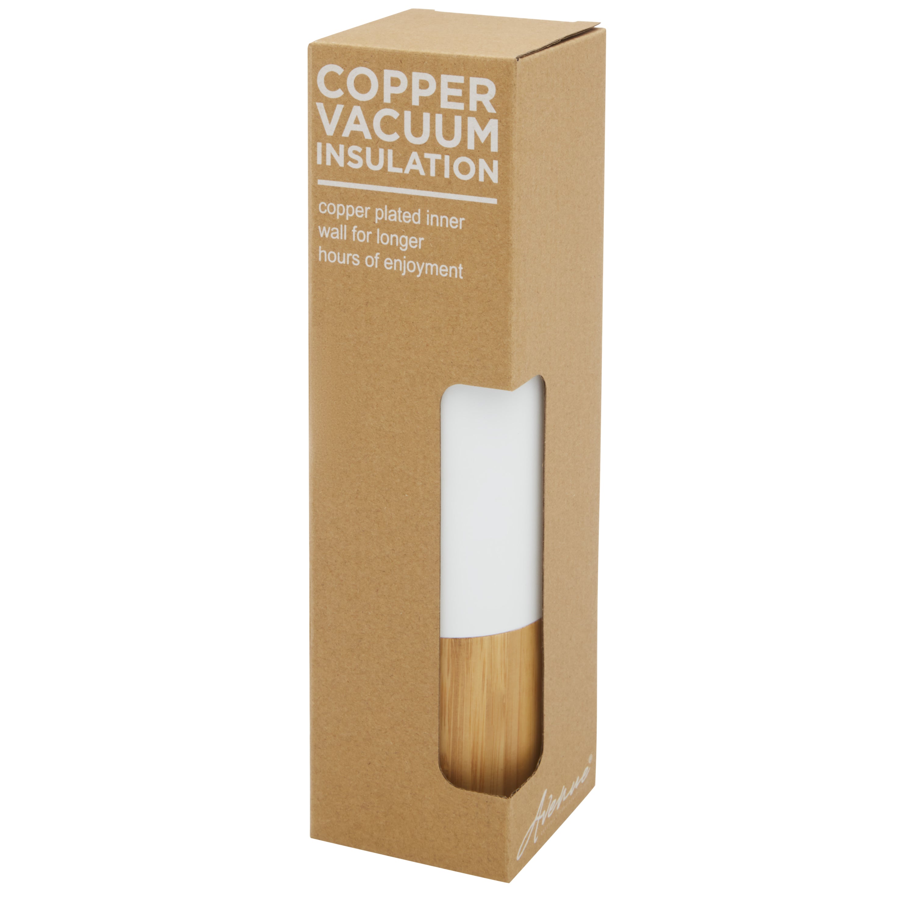 Vacuum Insulated Bottle with Bamboo Outer Wall