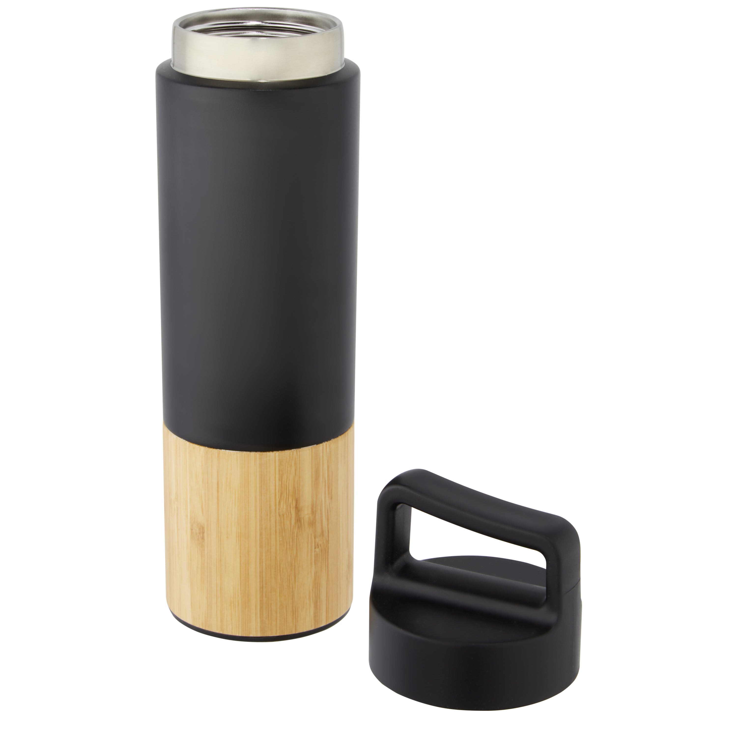 Vacuum Insulated Bottle with Bamboo Outer Wall