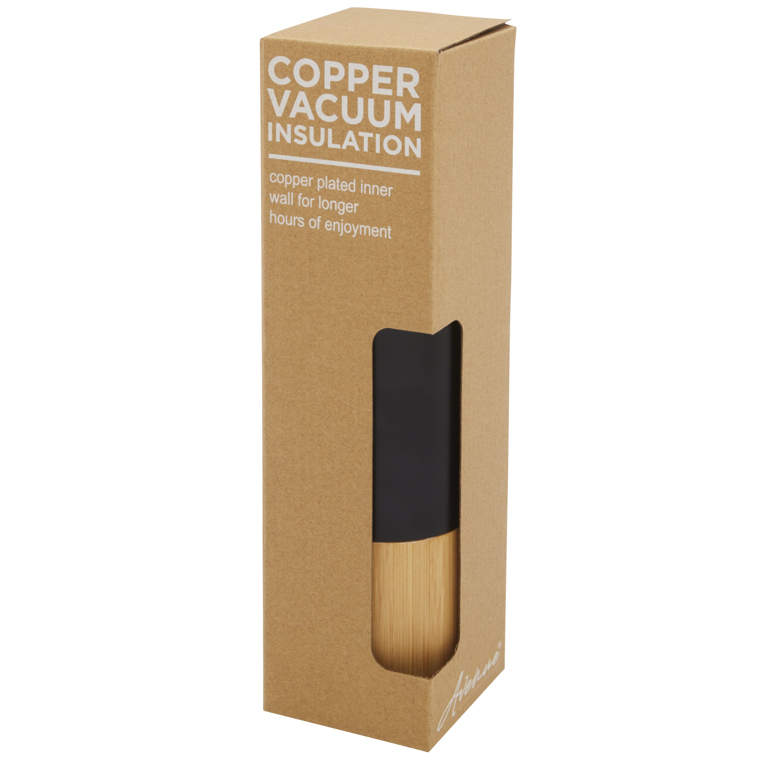 Vacuum Insulated Bottle with Bamboo Outer Wall