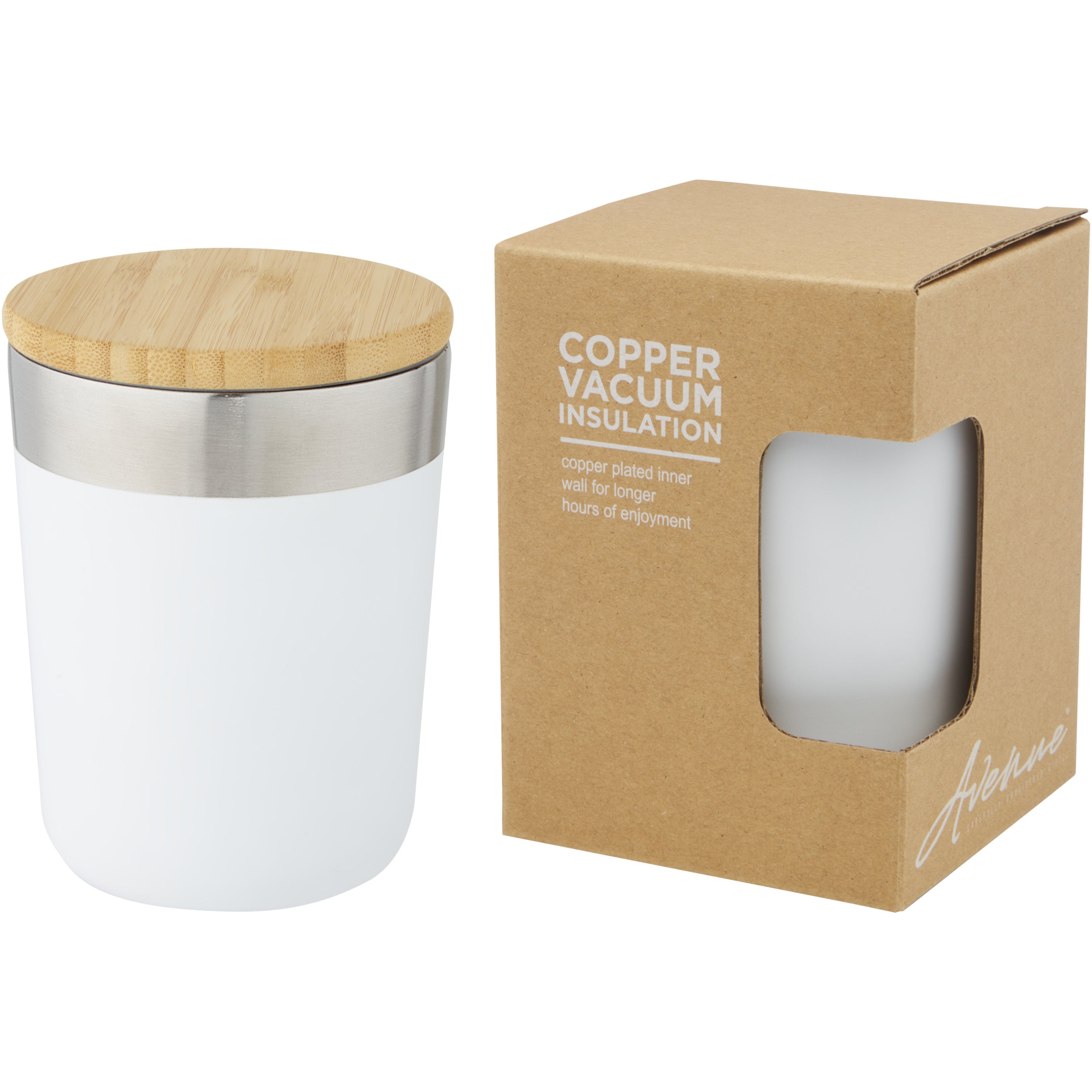 Lagan 330ml Insulated Tumbler with Organic Bamboo Lid