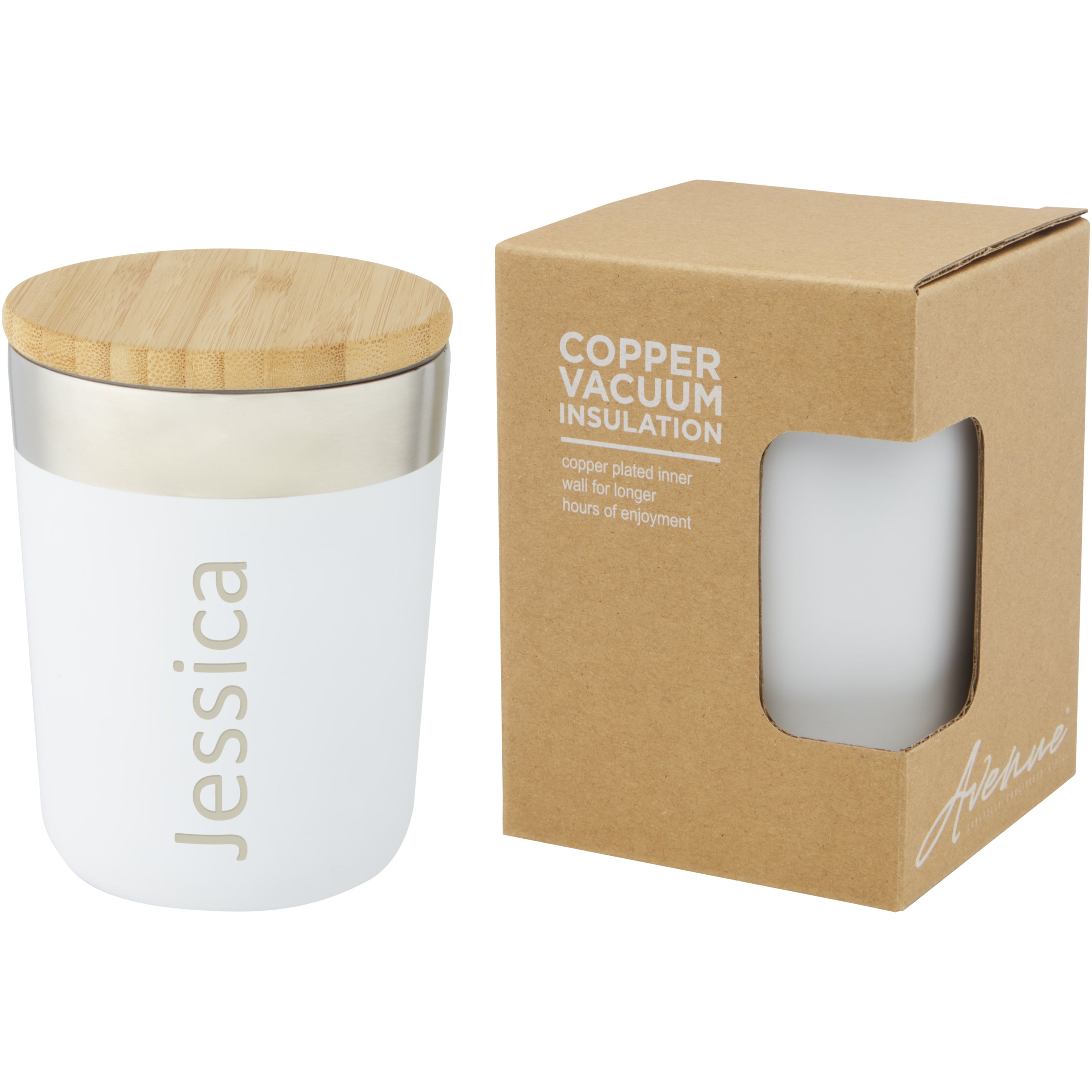 Lagan 330ml Insulated Tumbler with Organic Bamboo Lid