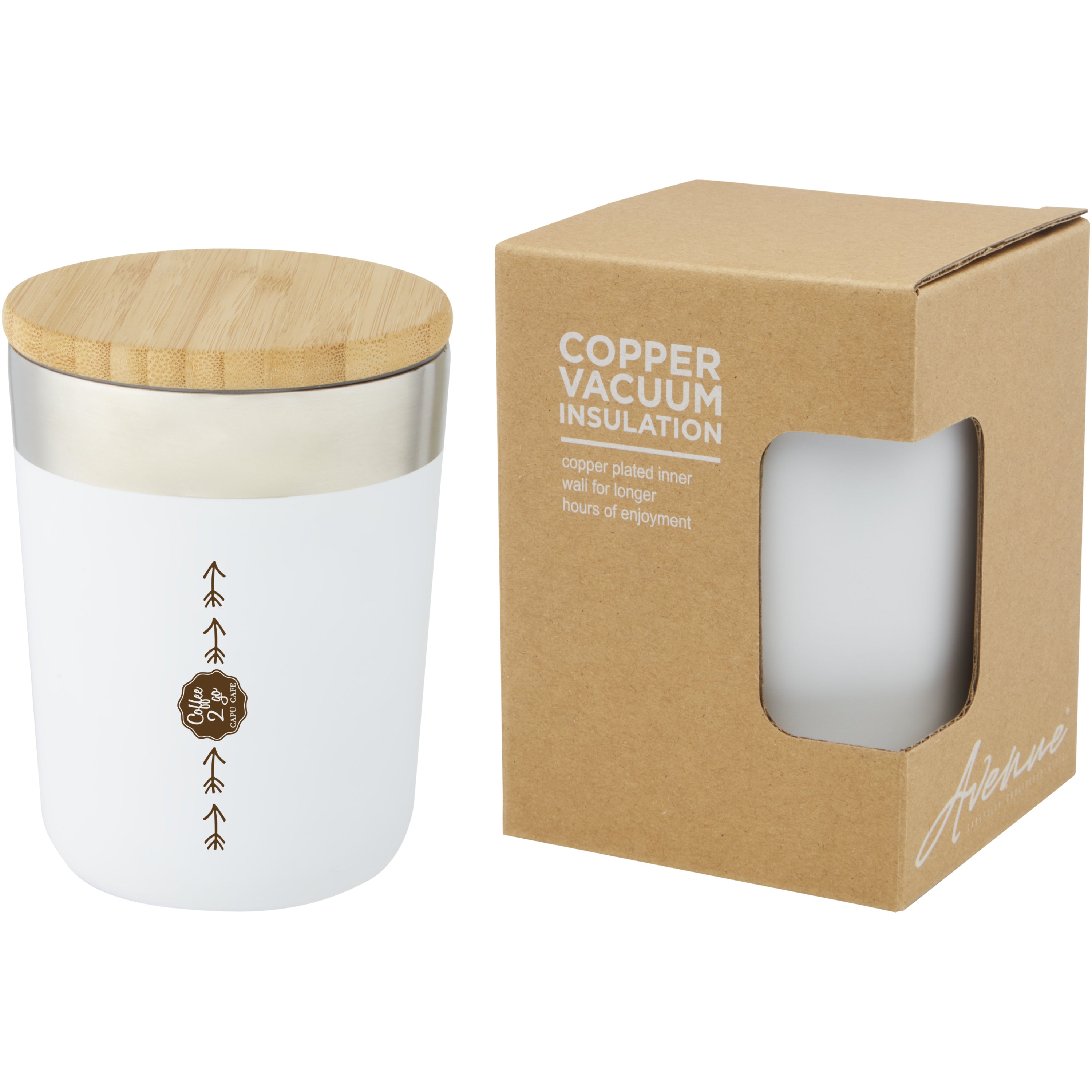Lagan 330ml Insulated Tumbler with Organic Bamboo Lid