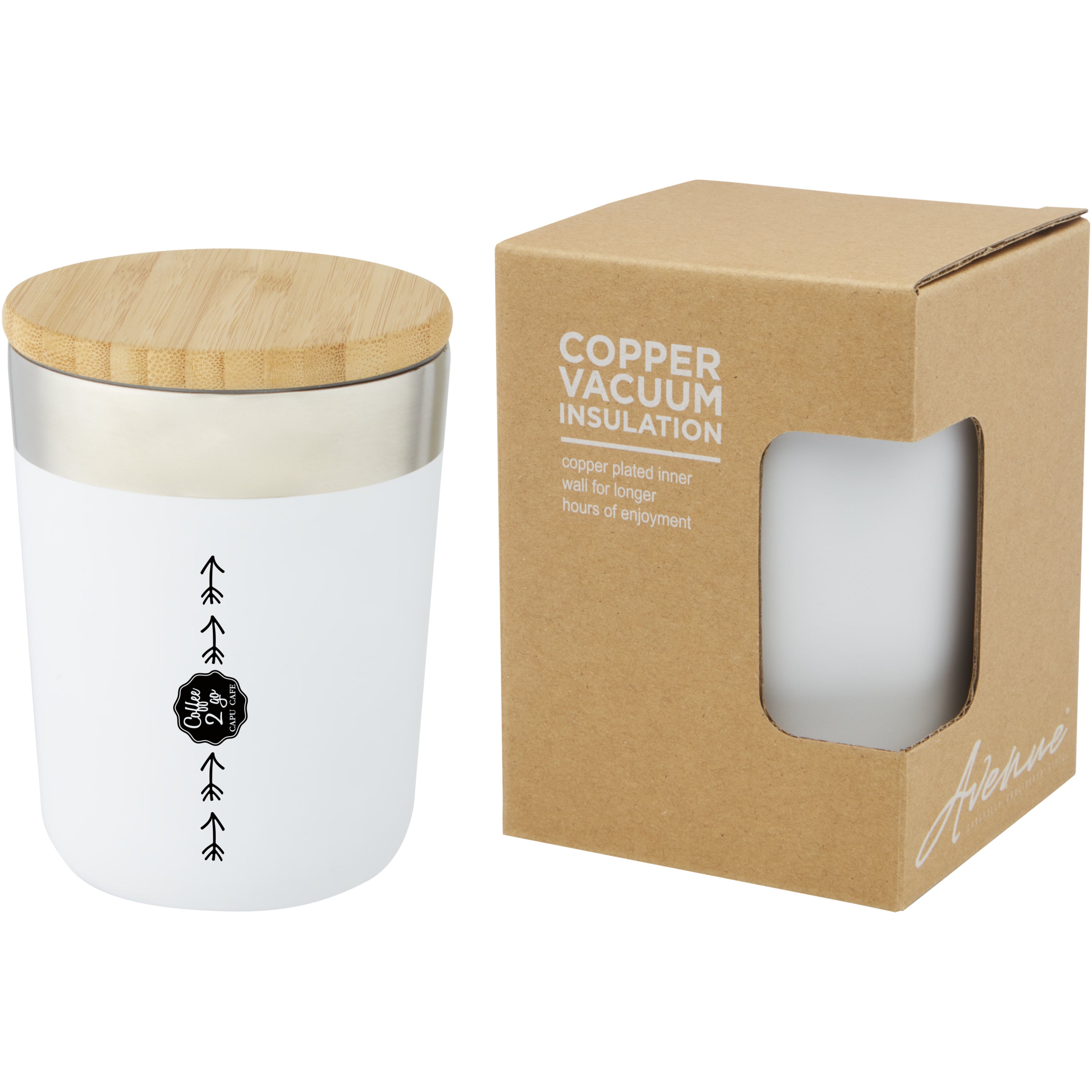 Lagan 330ml Insulated Tumbler with Organic Bamboo Lid