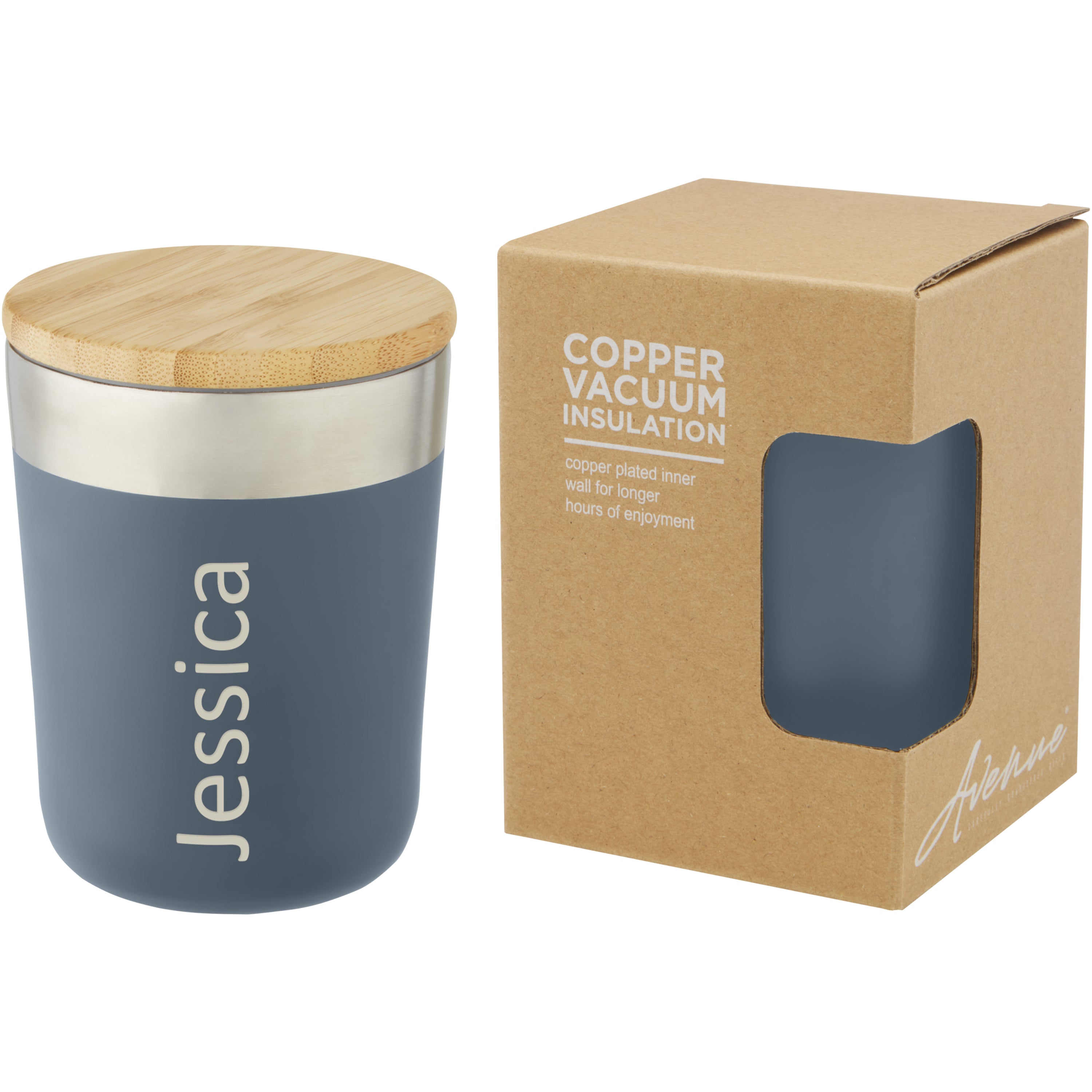 Lagan 330ml Insulated Tumbler with Organic Bamboo Lid