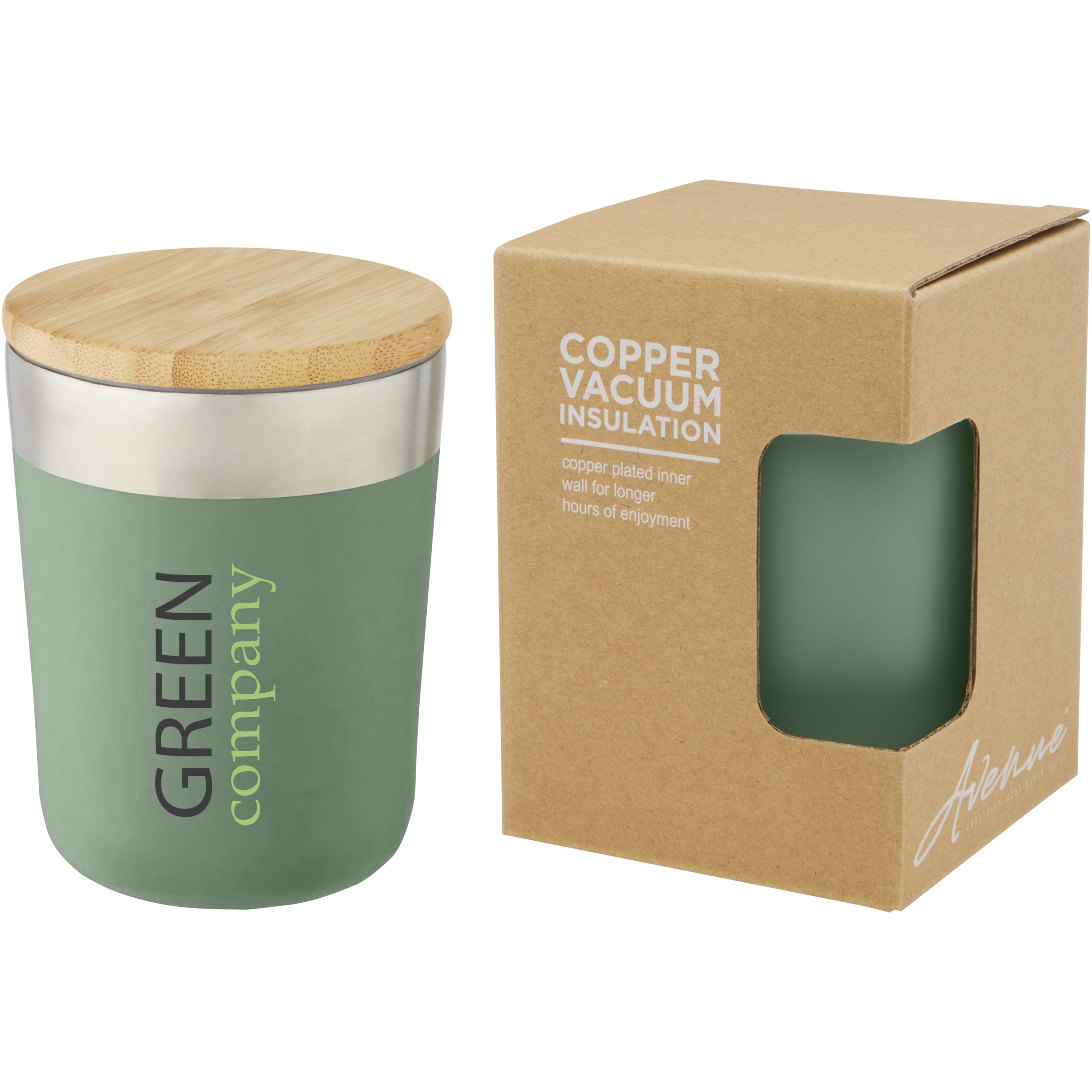 Lagan 330ml Insulated Tumbler with Organic Bamboo Lid