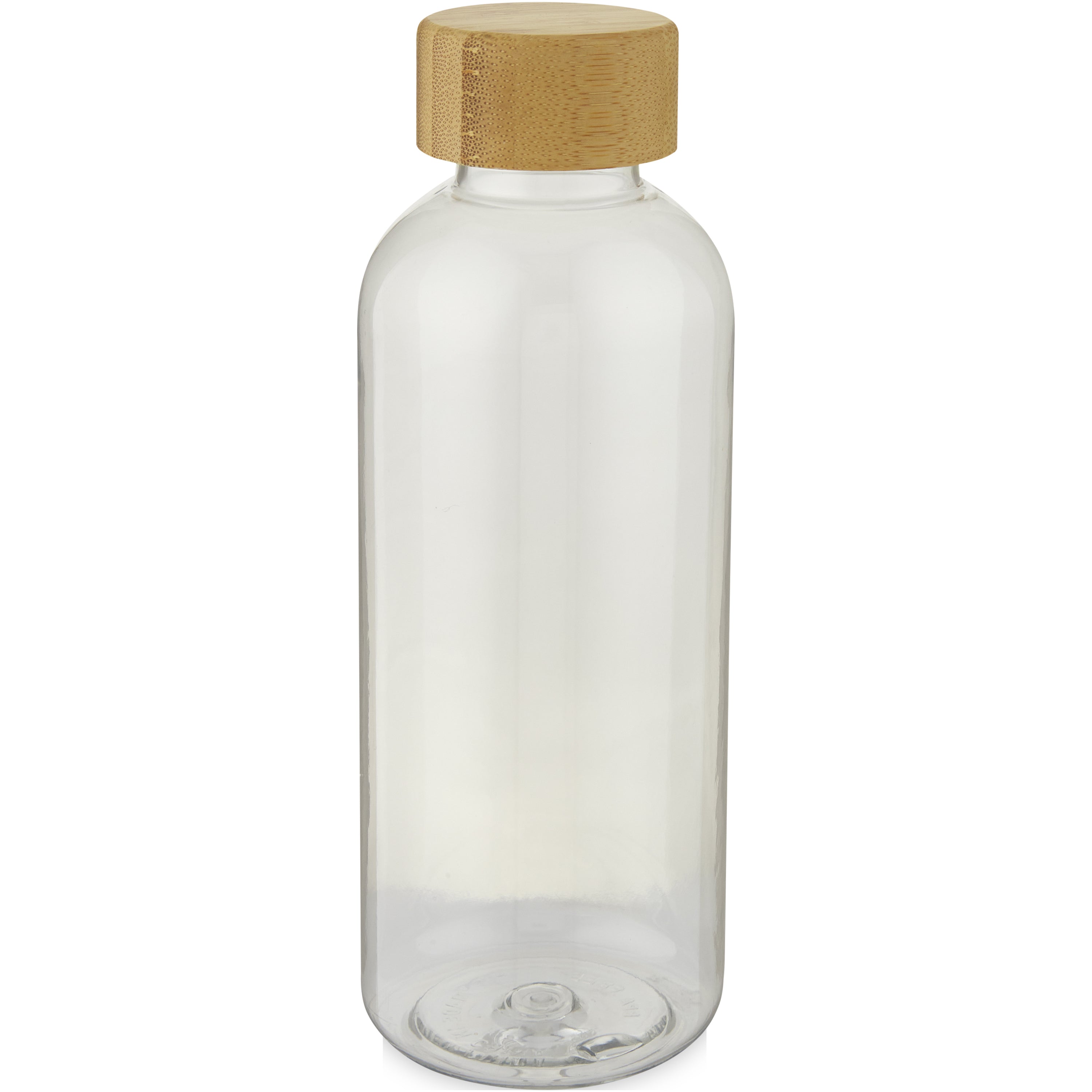 Reusable Recycled Plastic Water Bottle with Bamboo Lid