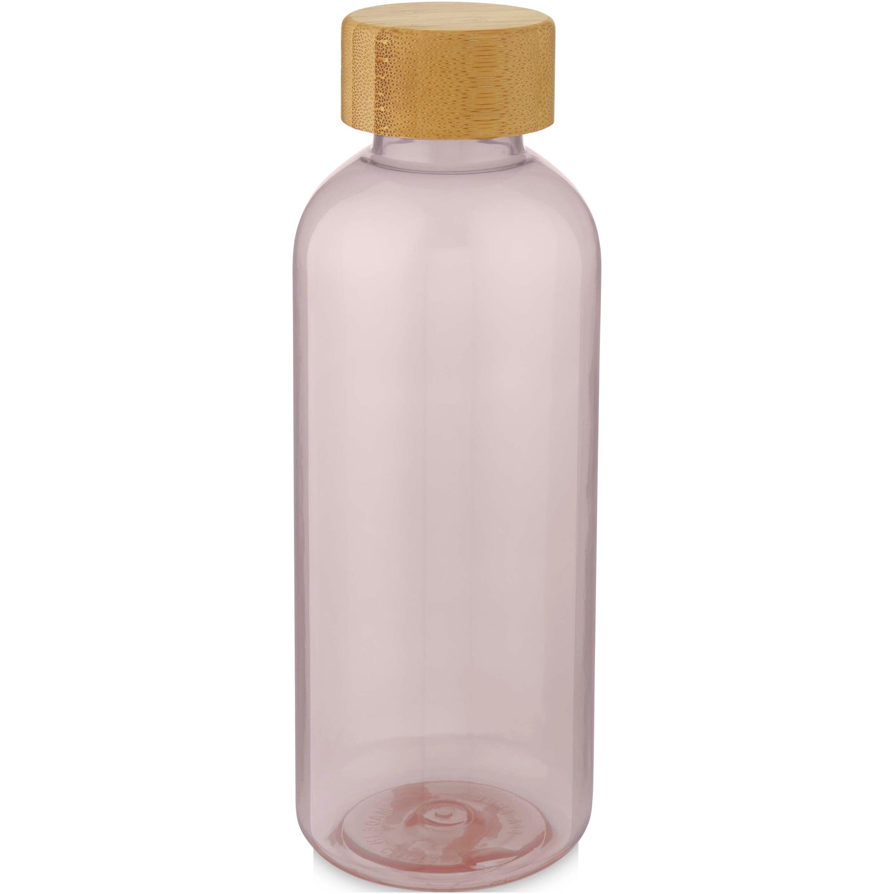 Reusable Recycled Plastic Water Bottle with Bamboo Lid