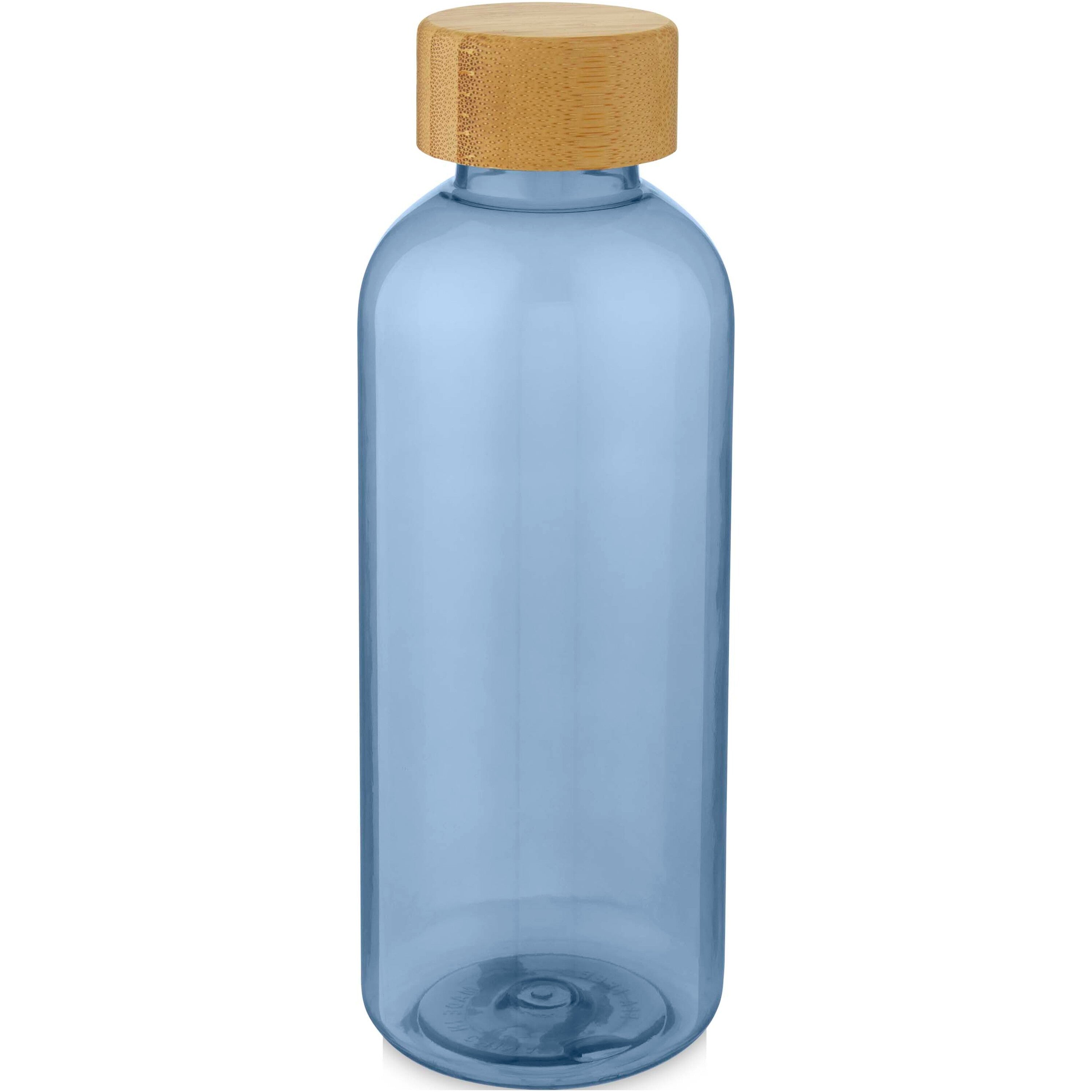Reusable Recycled Plastic Water Bottle with Bamboo Lid