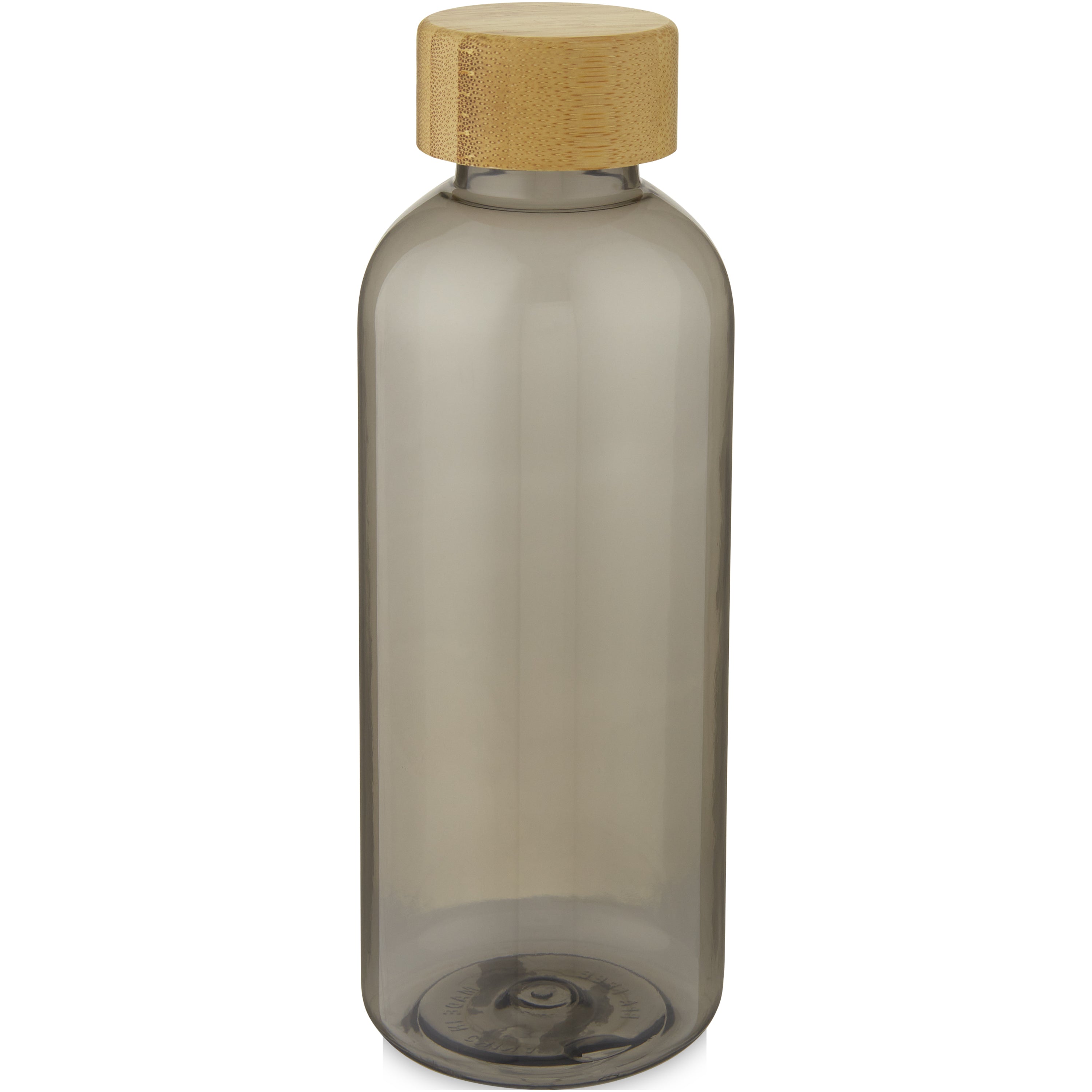 Reusable Recycled Plastic Water Bottle with Bamboo Lid