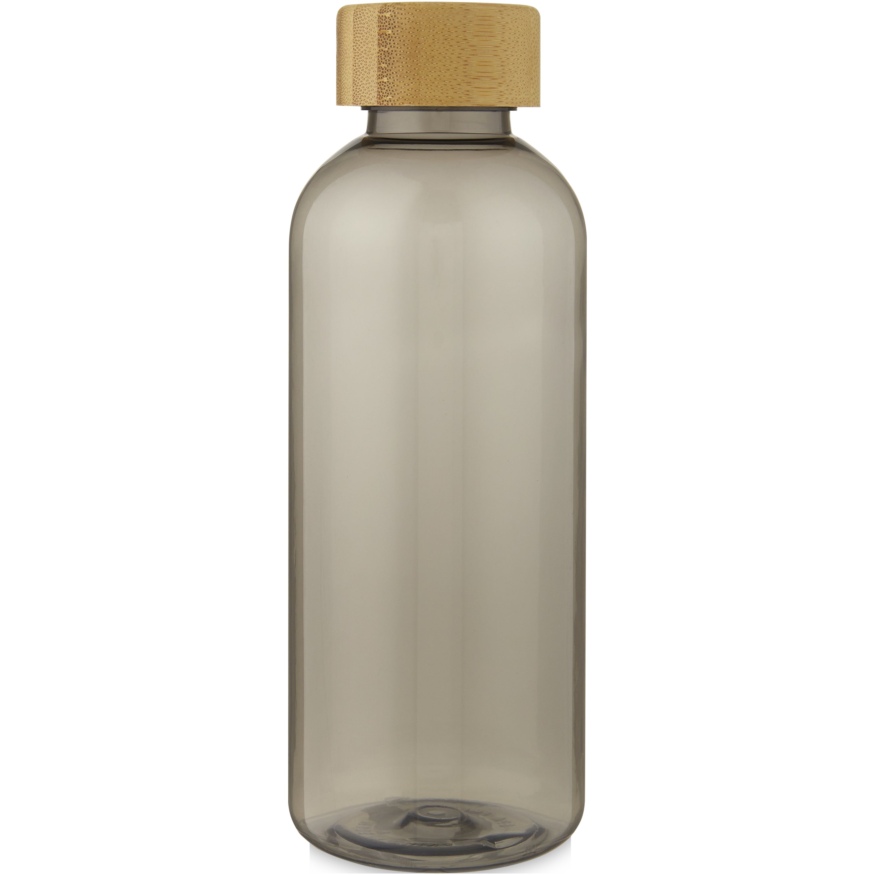 Reusable Recycled Plastic Water Bottle with Bamboo Lid