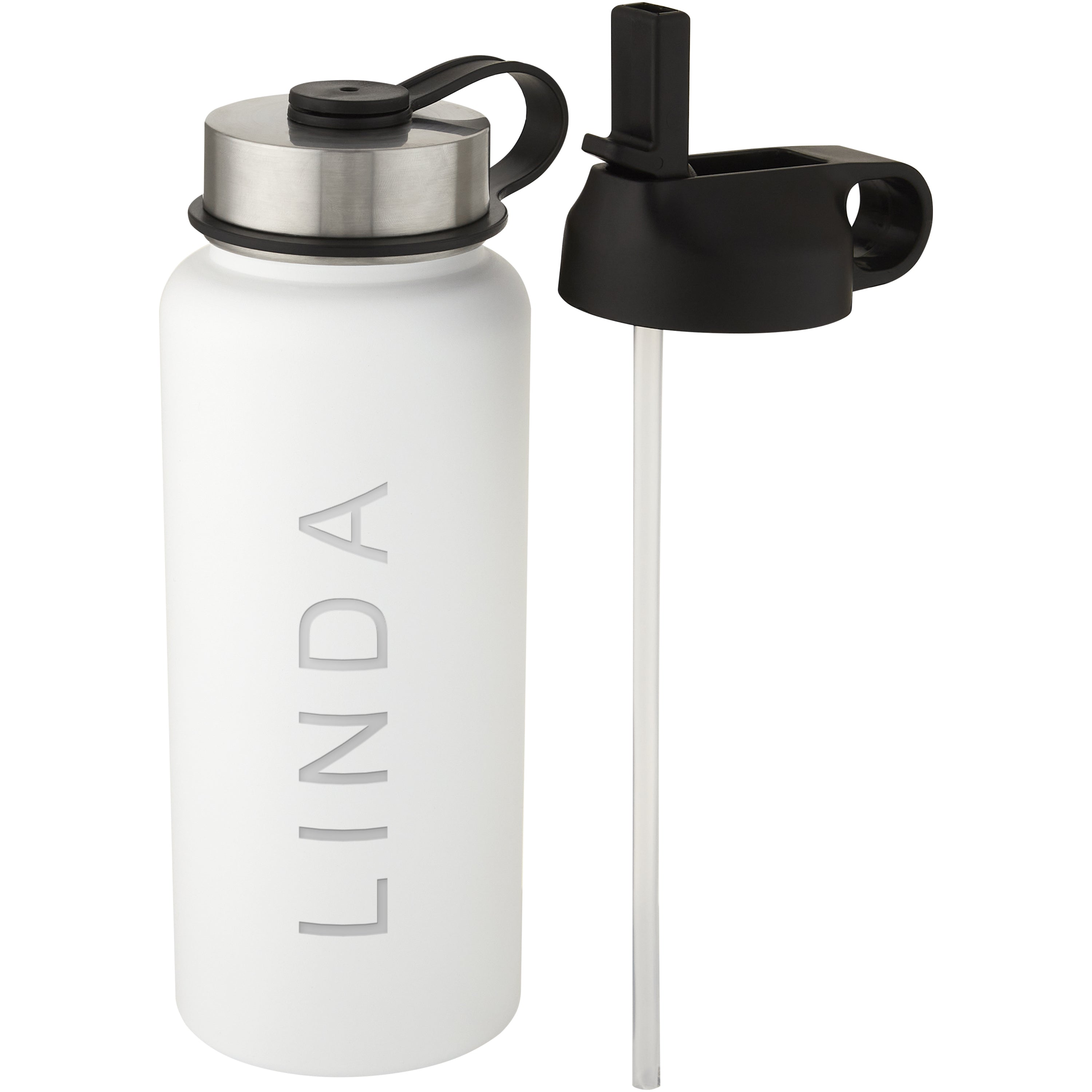 Dual Lid Copper Vacuum Insulated Sports Bottle