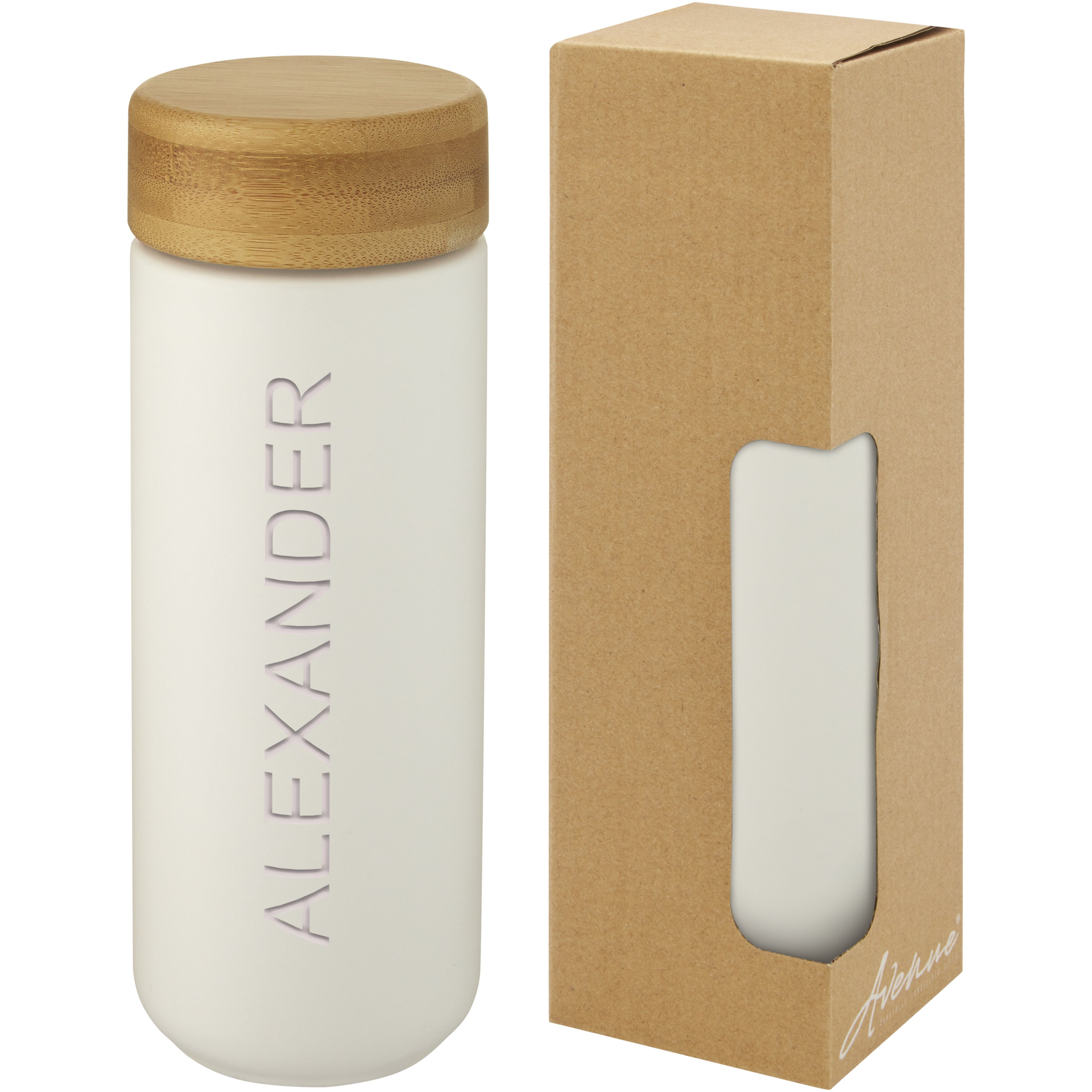 Lumi 300ml Bamboo Lid Ceramic Tumbler