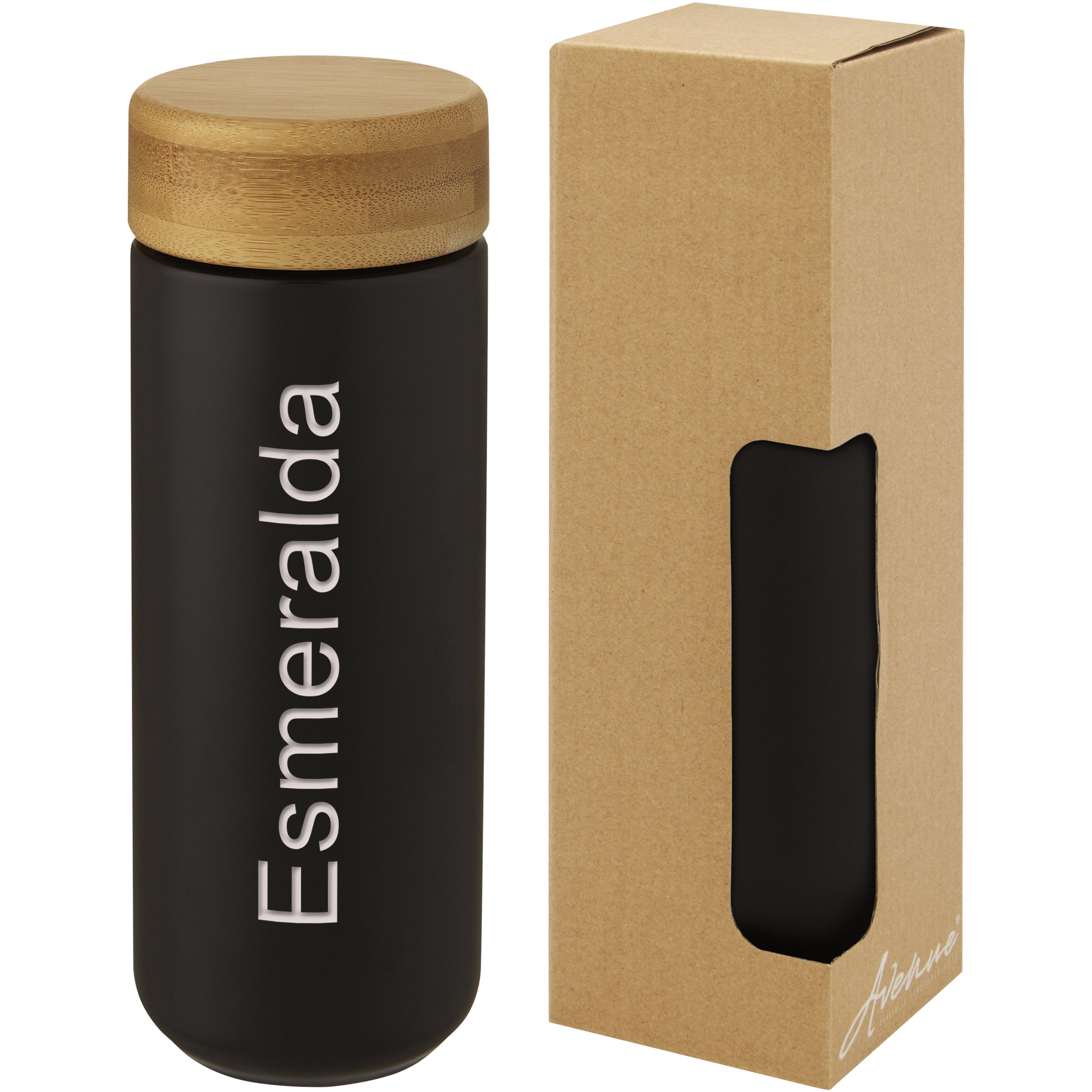 Lumi 300ml Bamboo Lid Ceramic Tumbler