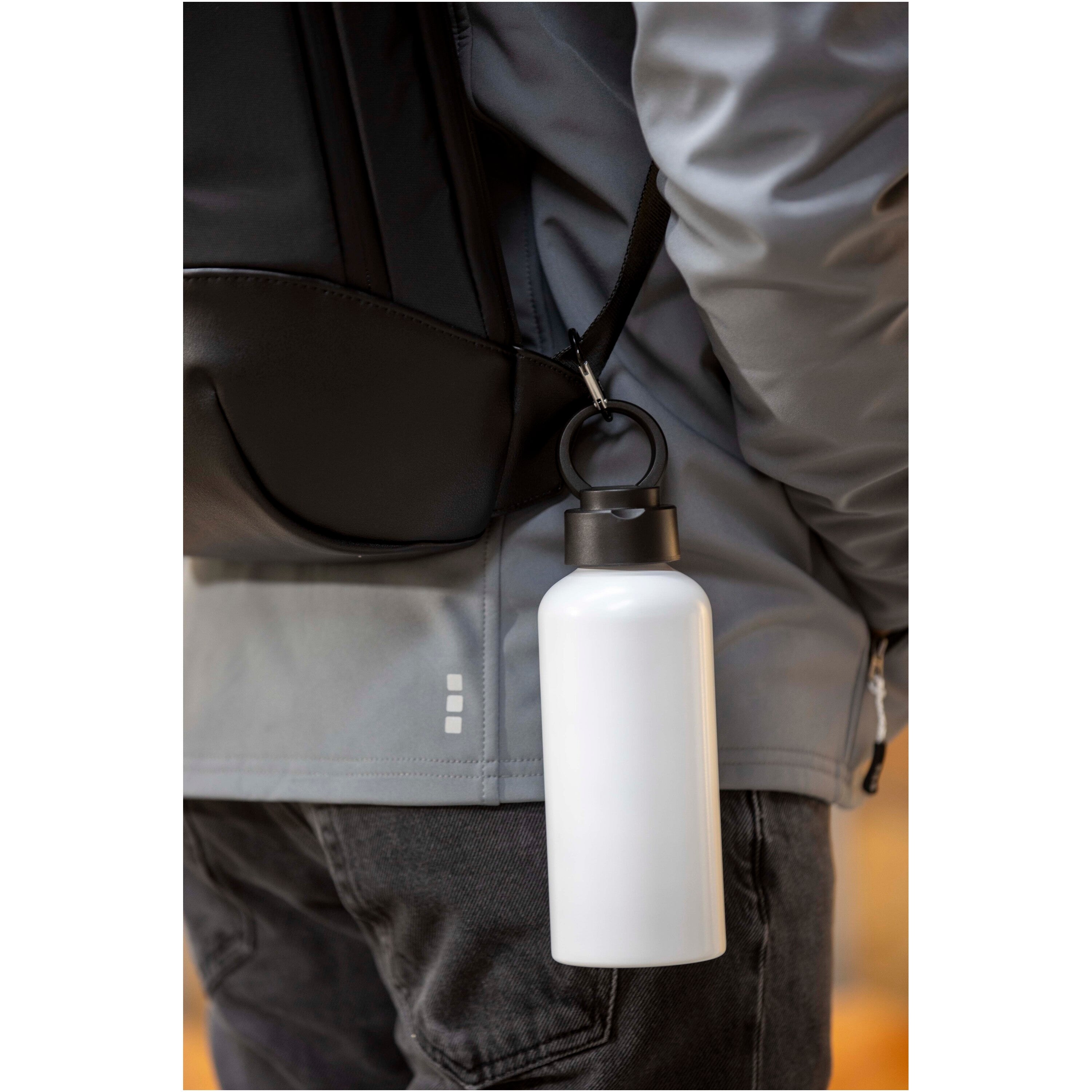 600ml Recycled Aluminium Water Bottle with Carry Lid