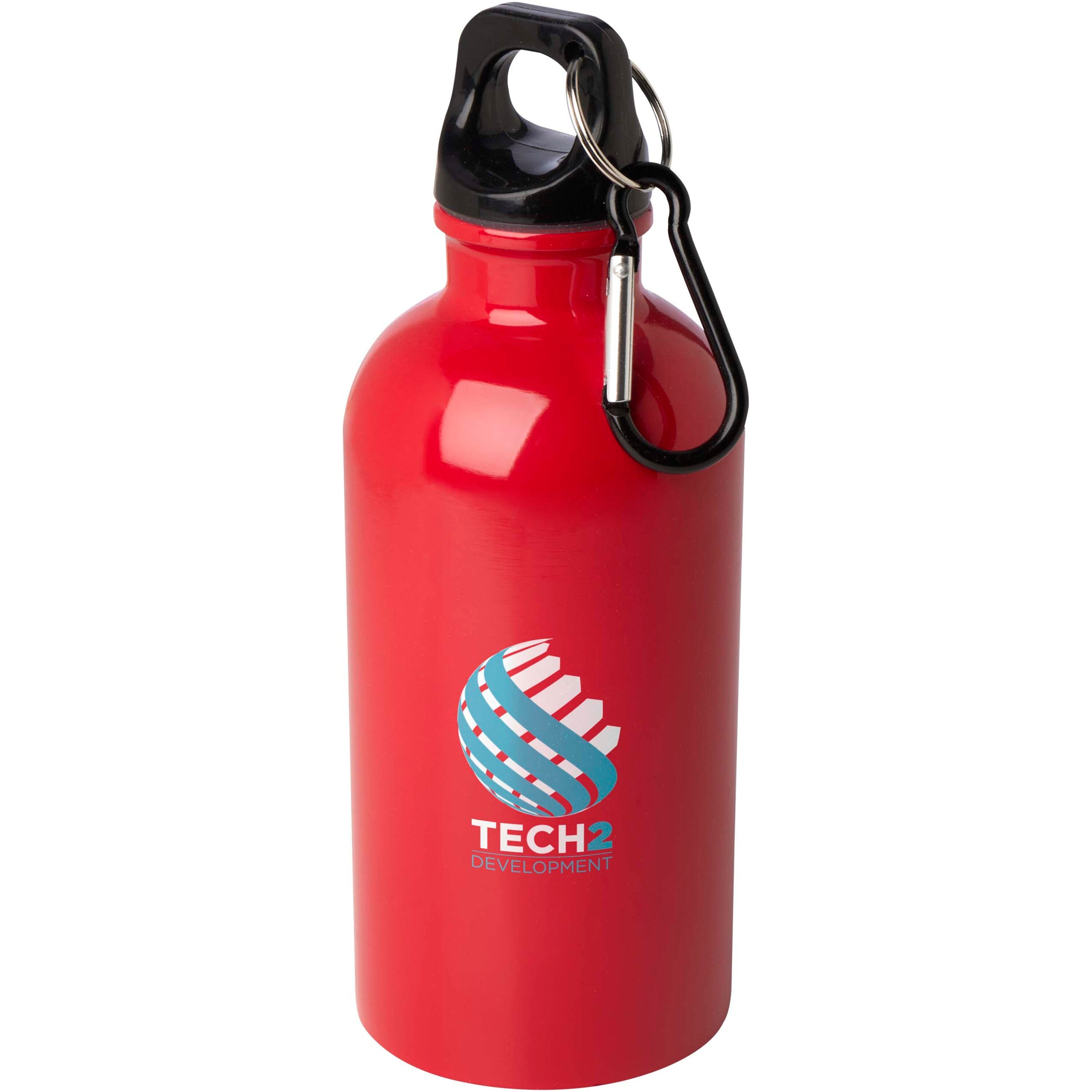 Upcycled Stainless Steel Water Bottle with Carabiner