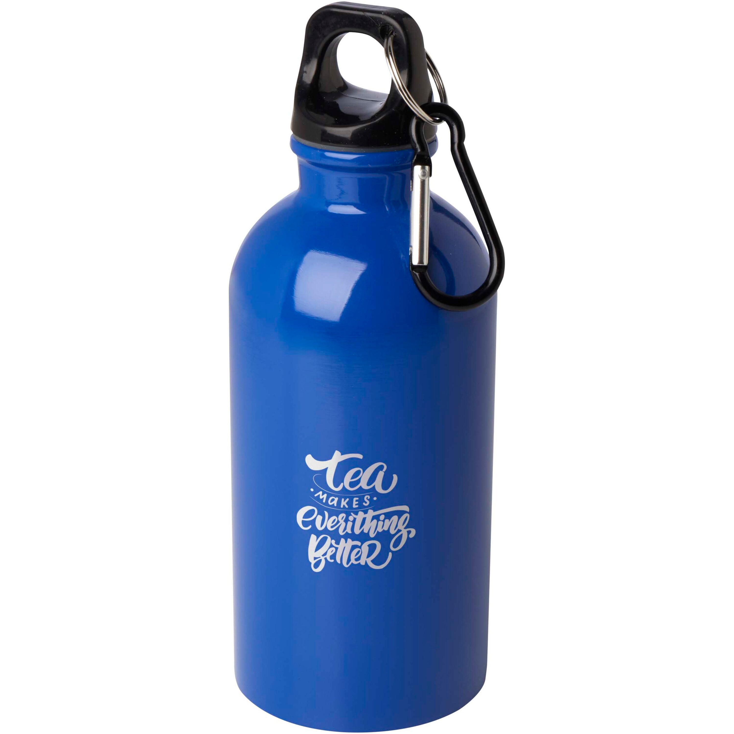 Upcycled Stainless Steel Water Bottle with Carabiner