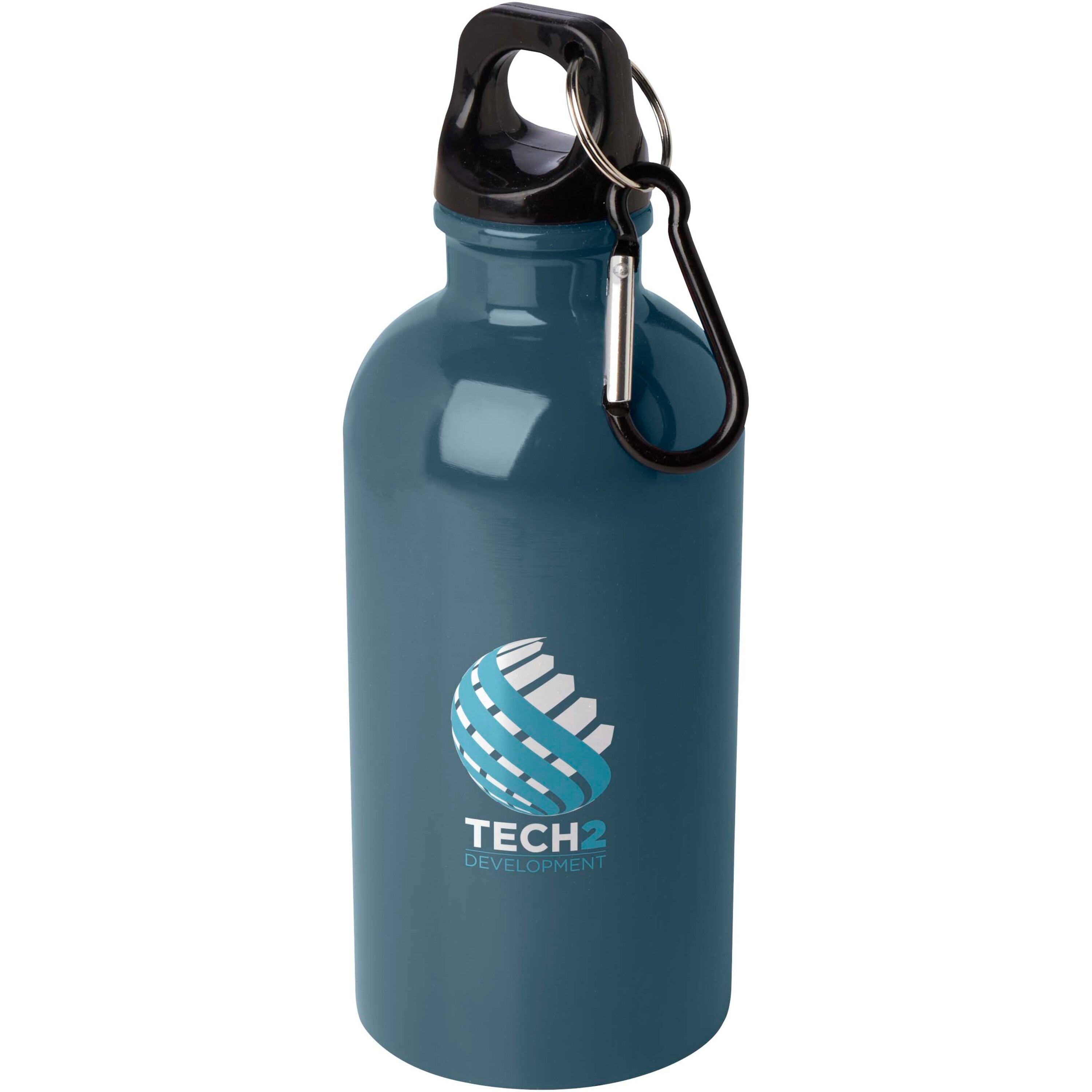 Upcycled Stainless Steel Water Bottle with Carabiner