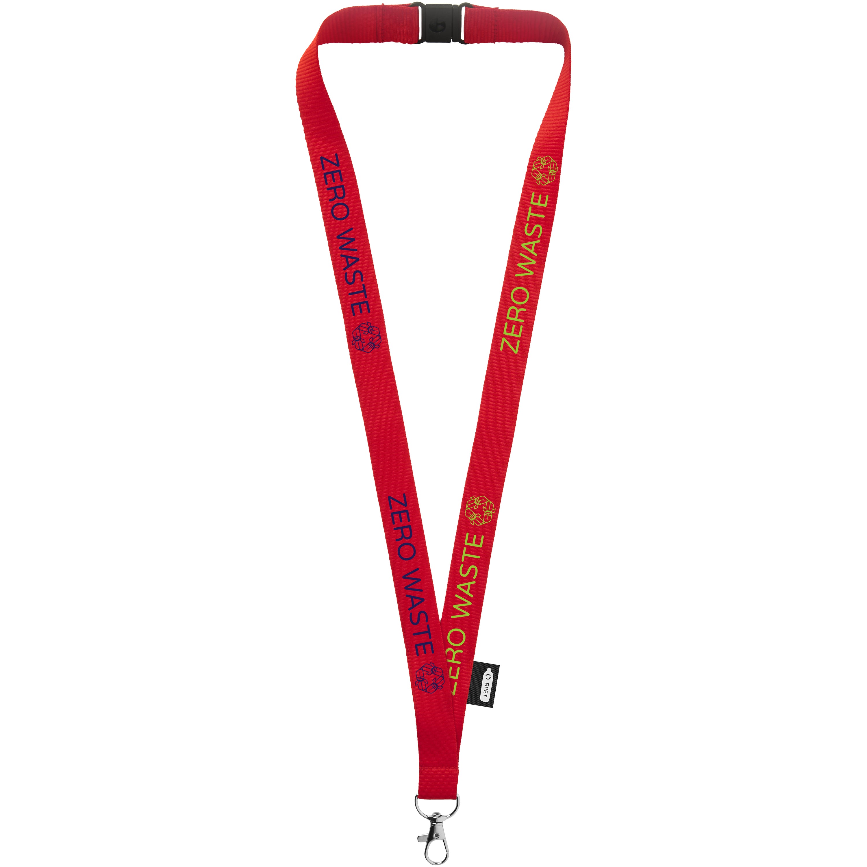 Recycled Plastic Lobster Clip Lanyard with Breakaway Closure
