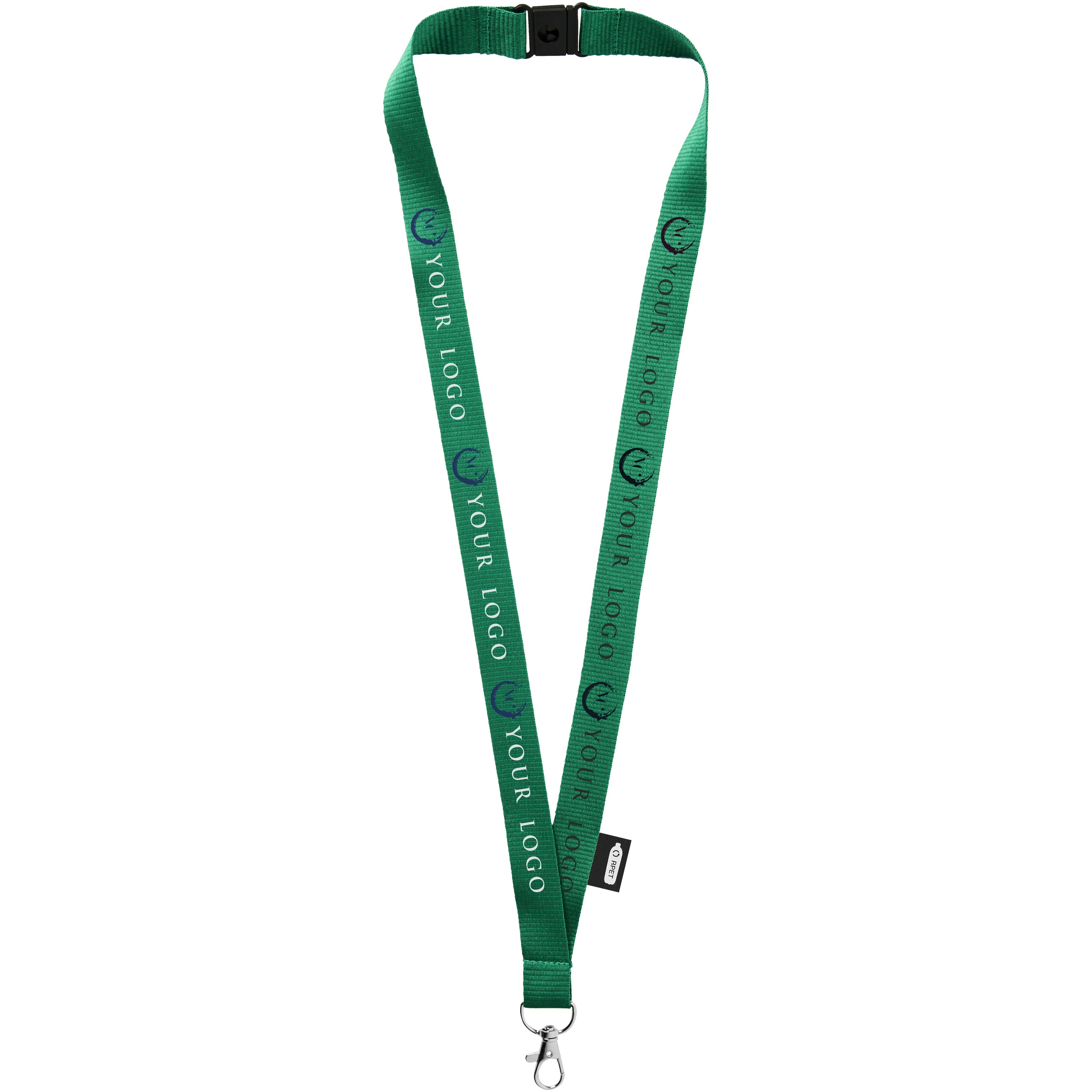 Recycled Plastic Lobster Clip Lanyard with Breakaway Closure