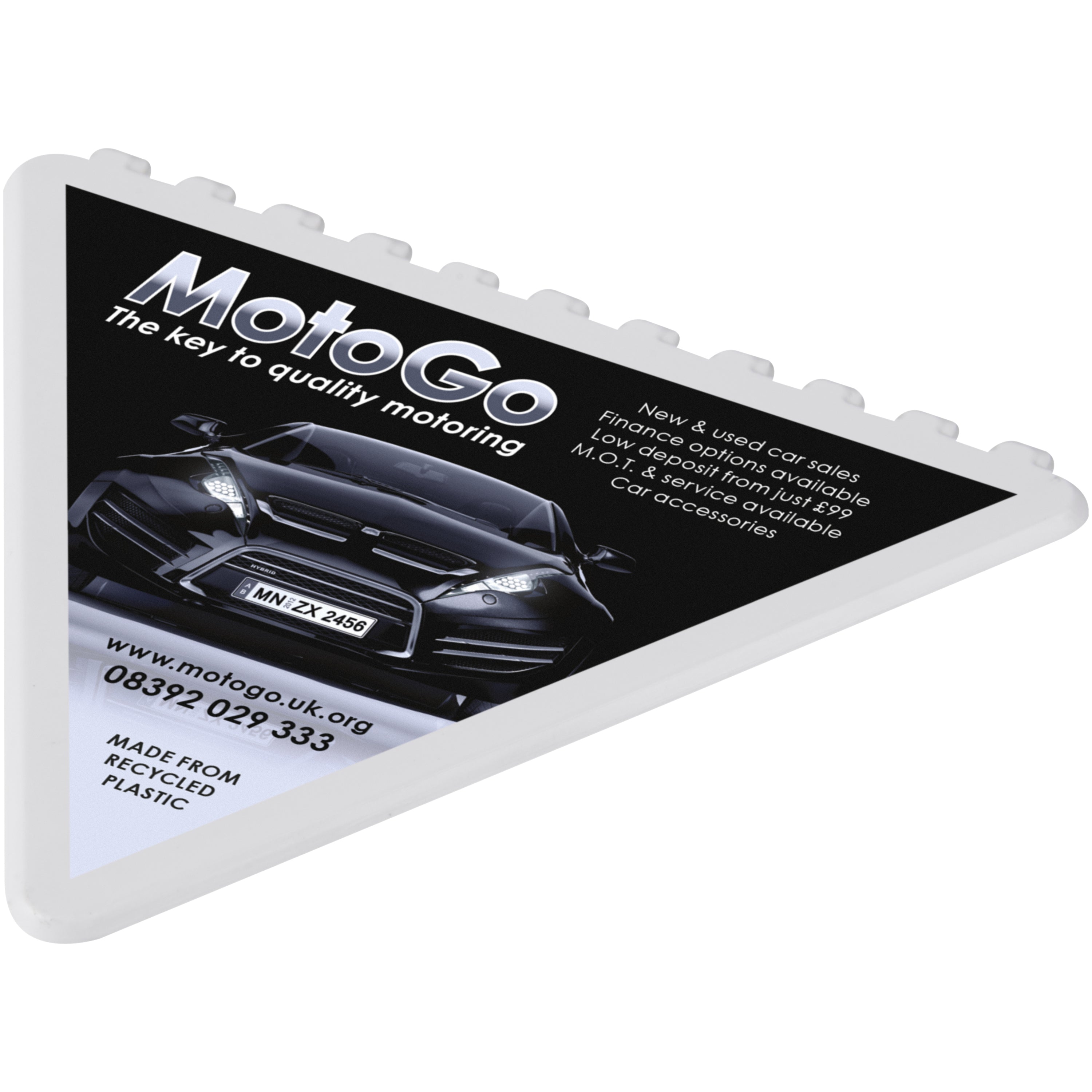 Triangular Recycled Plastic Ice Scraper