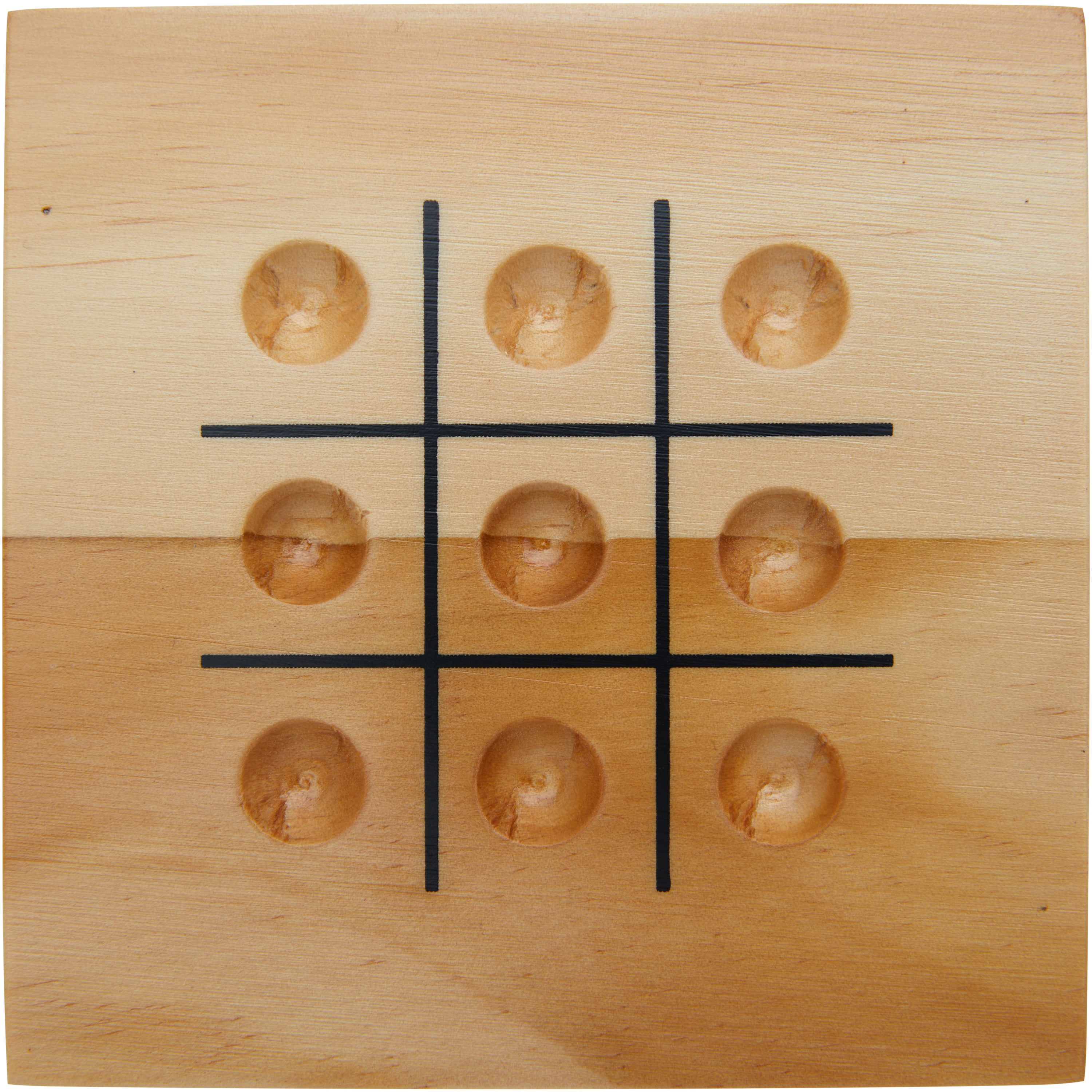 Wooden Noughts and Crosses Game