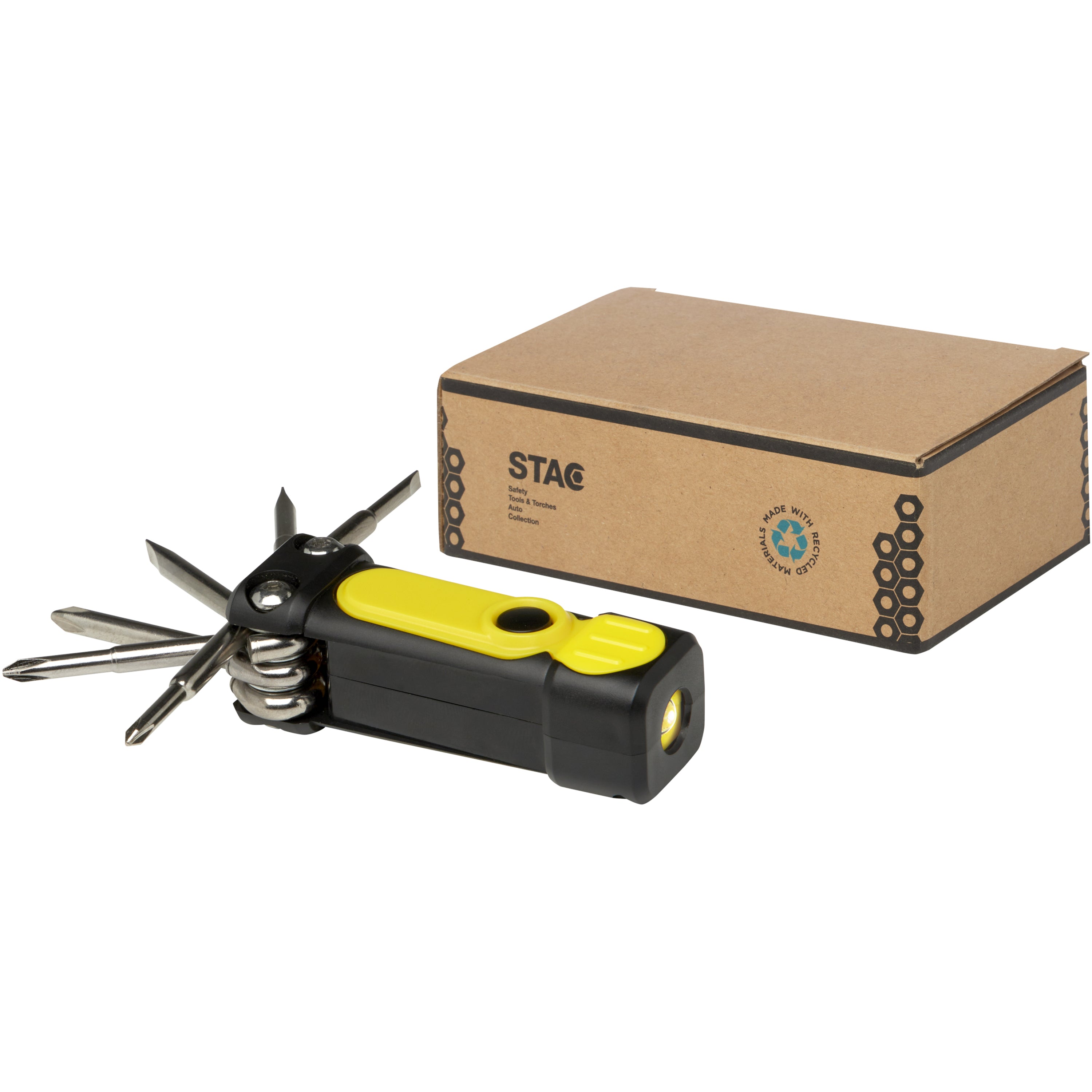 Octo 8-in-1 Upcycled Multi Tool Screwdriver Torch