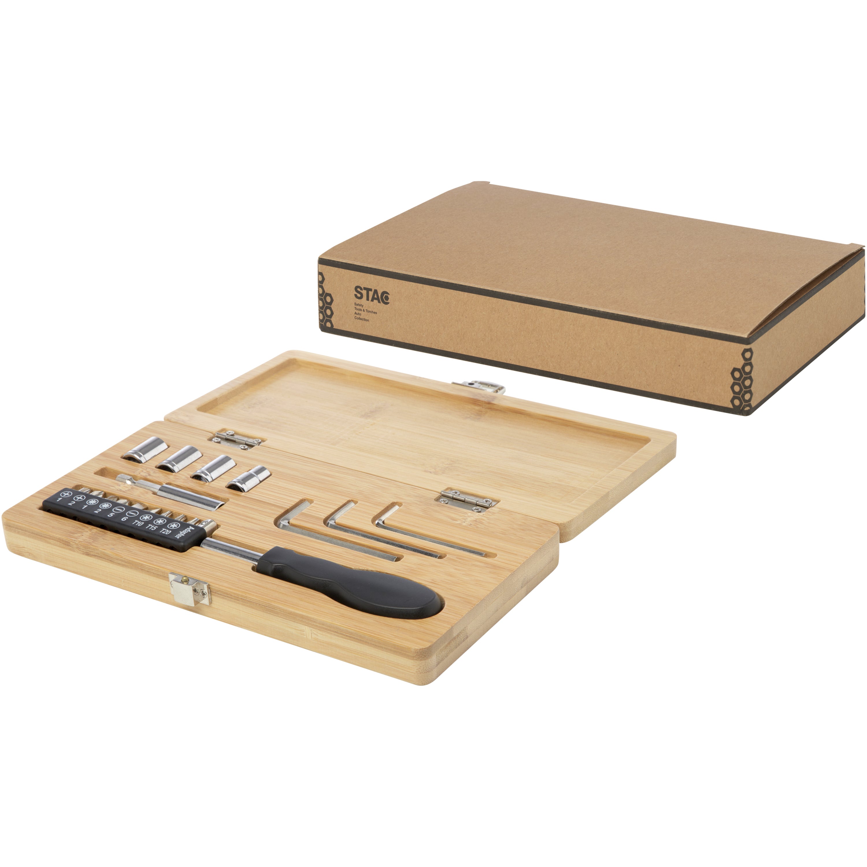 Rivet 19-Piece Bamboo Tool Set