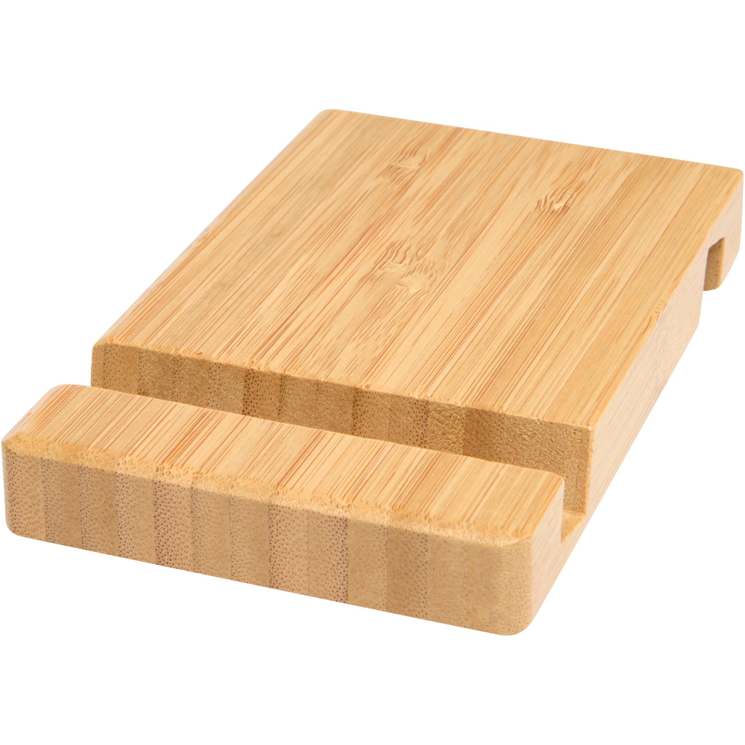 2-Angled Bamboo Tablet and Phone Stand