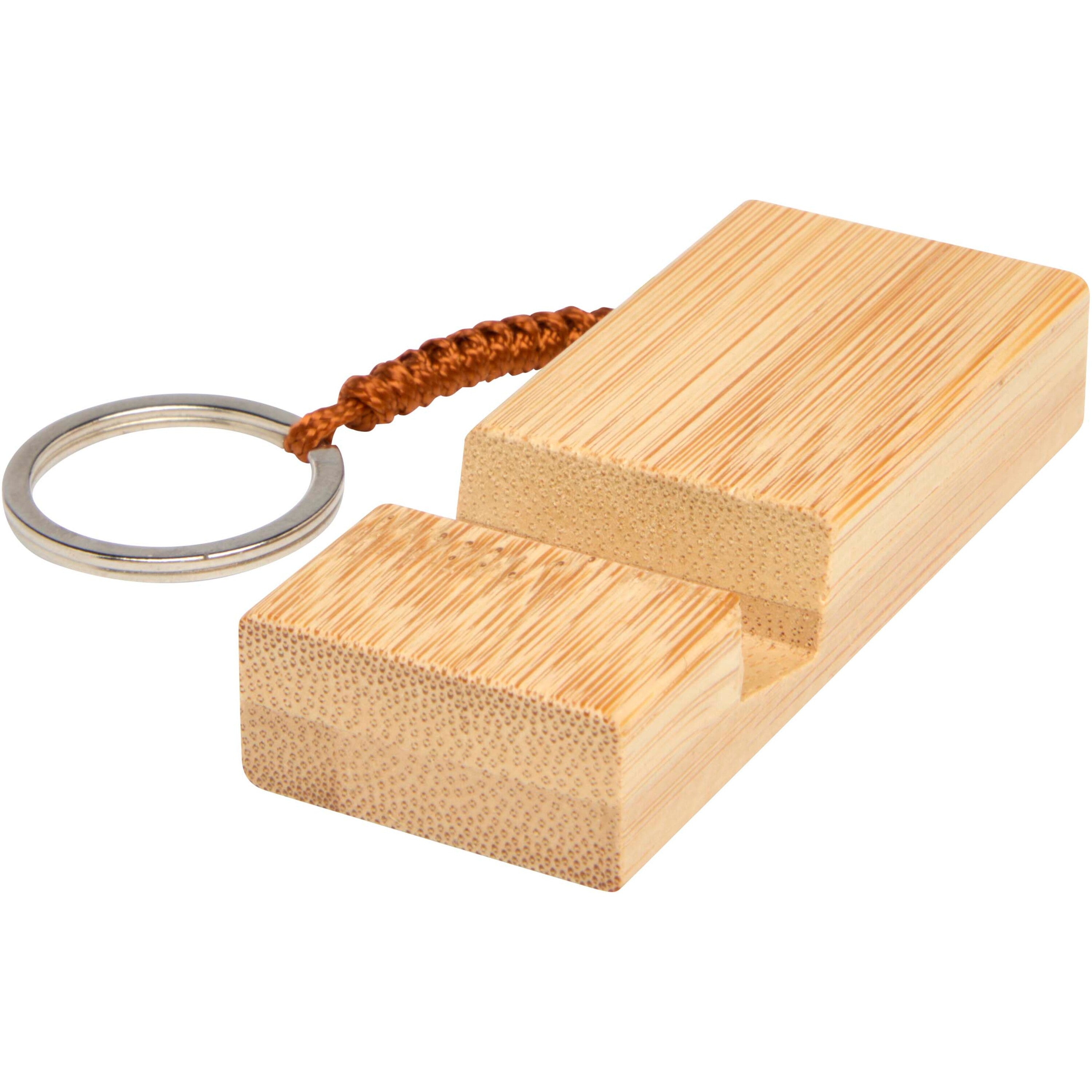 Bosona Bamboo Keyring Phone Holder