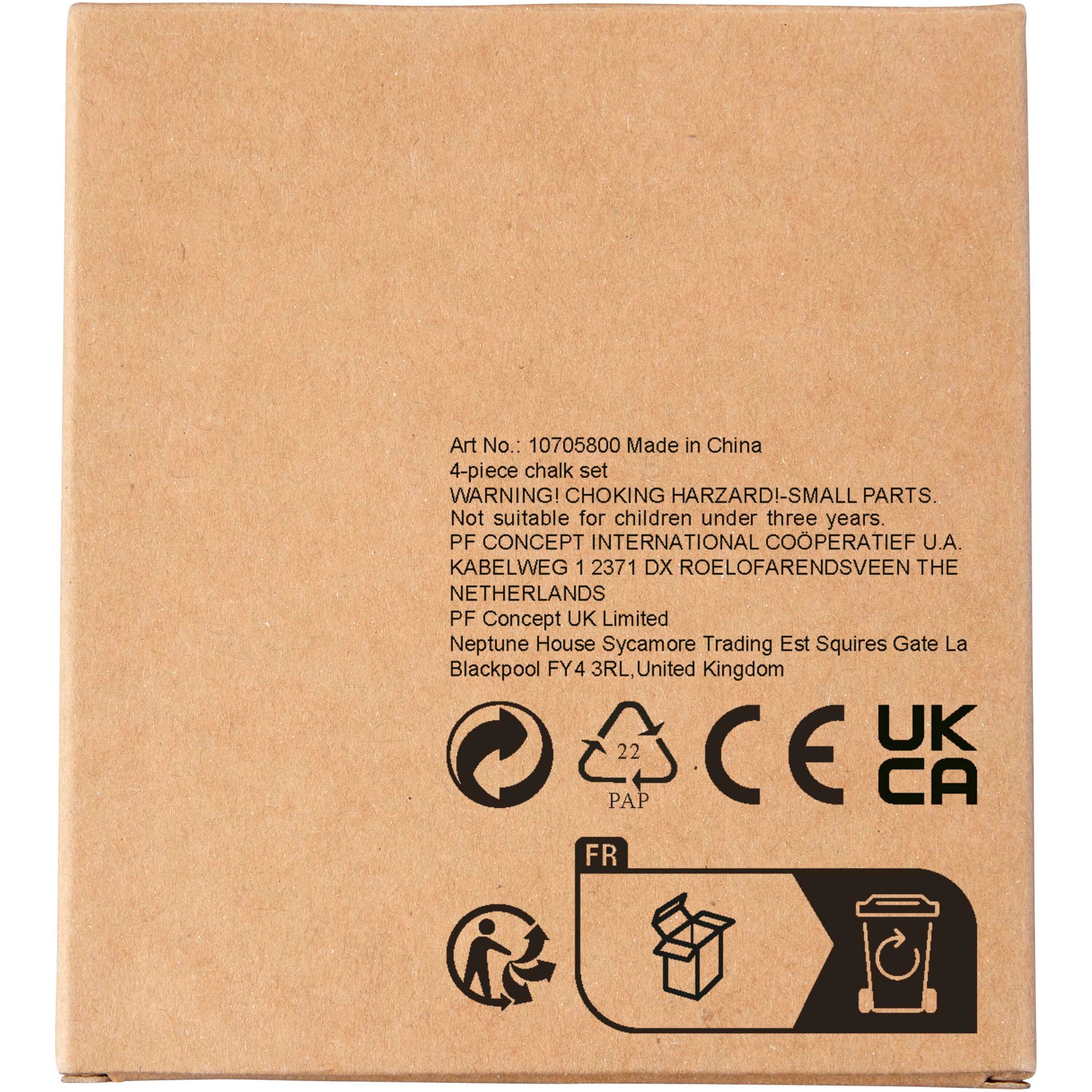 4-Piece Chalk Set in Paper Box