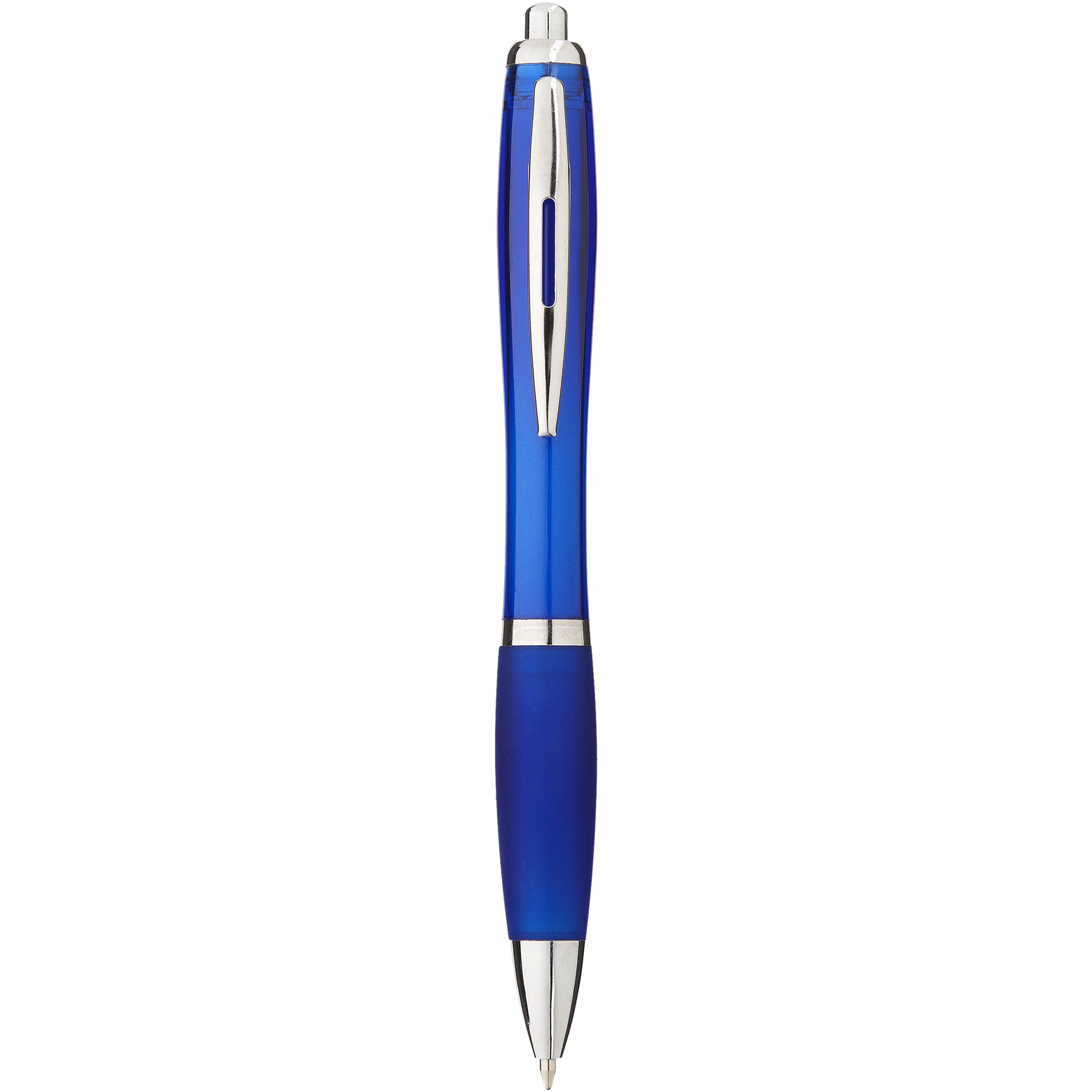 Coloured Barrel and Soft Touch Grip Ballpoint Pen