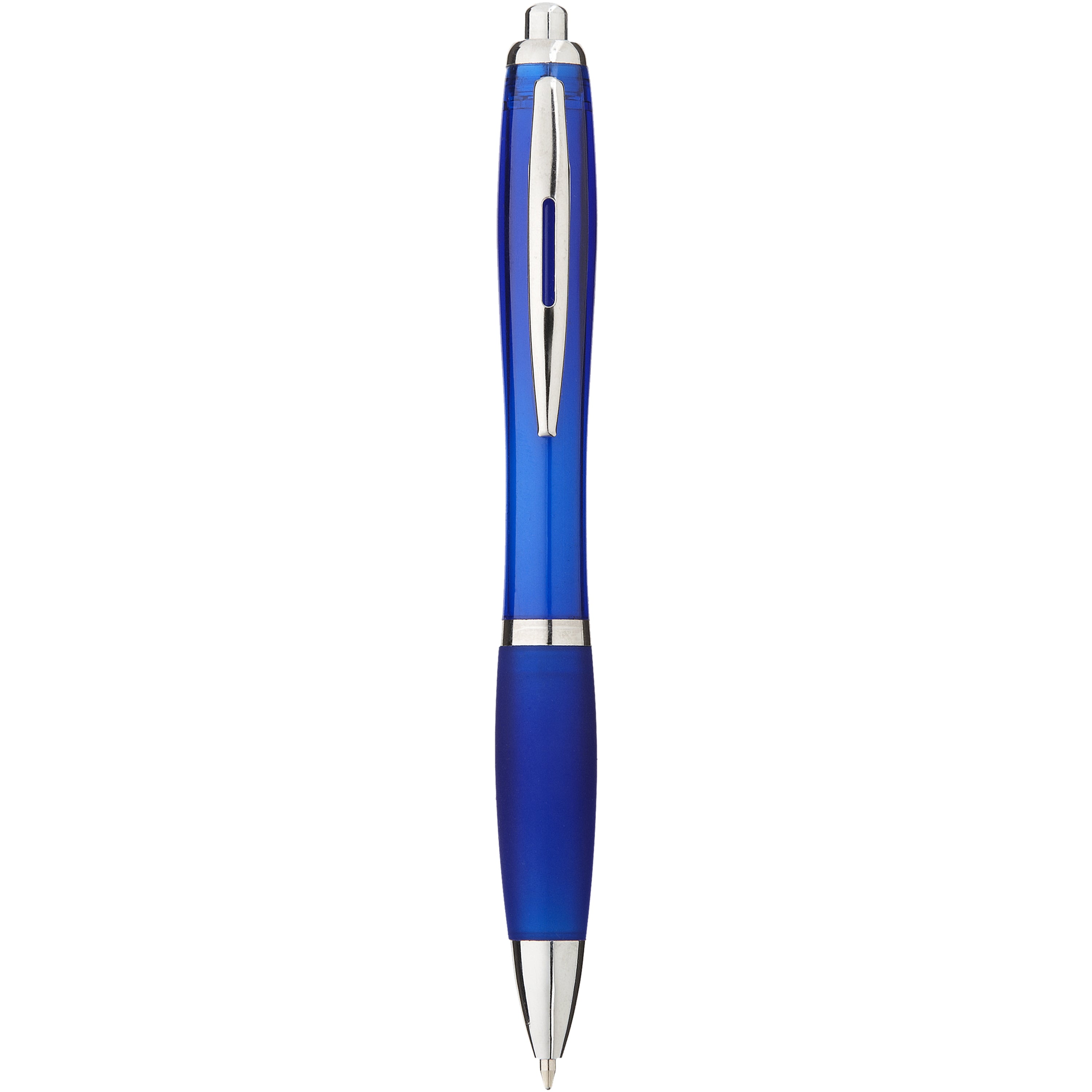 Coloured Barrel and Soft Touch Grip Ballpoint Pen