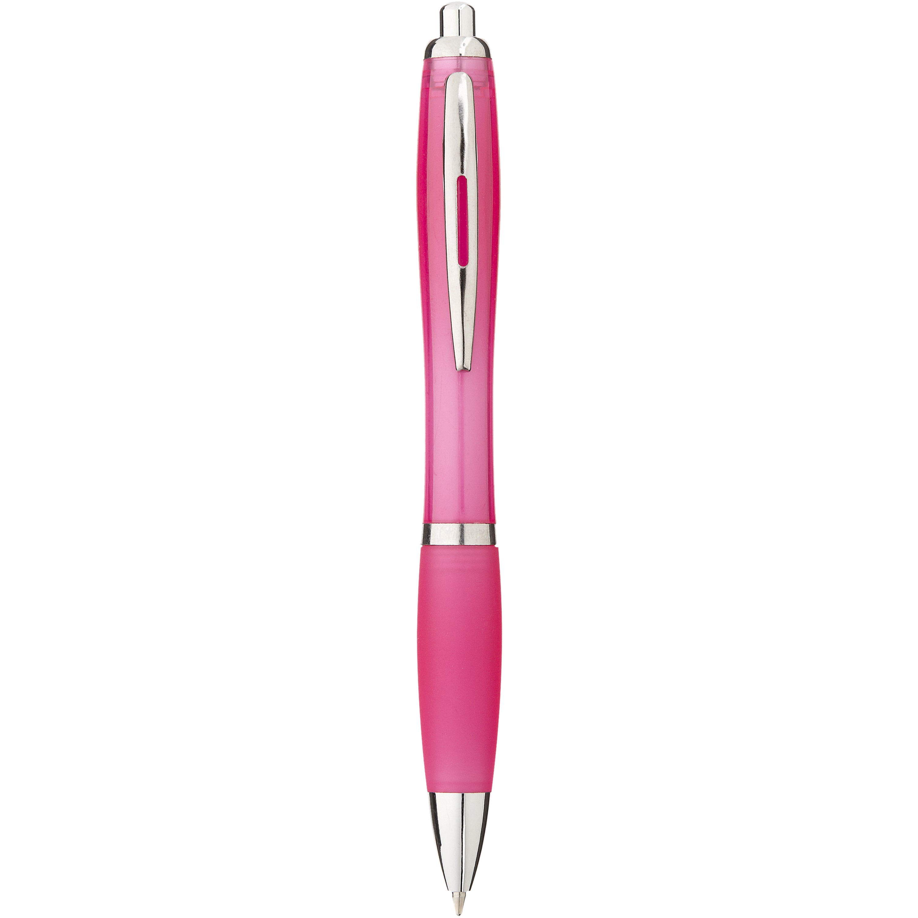 Coloured Barrel and Soft Touch Grip Ballpoint Pen