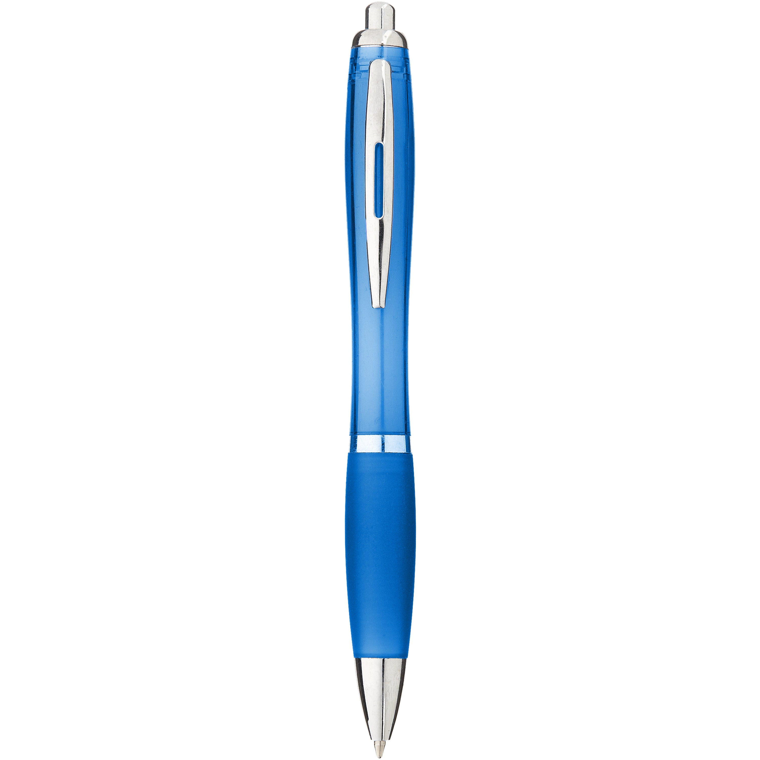Coloured Barrel and Soft Touch Grip Ballpoint Pen