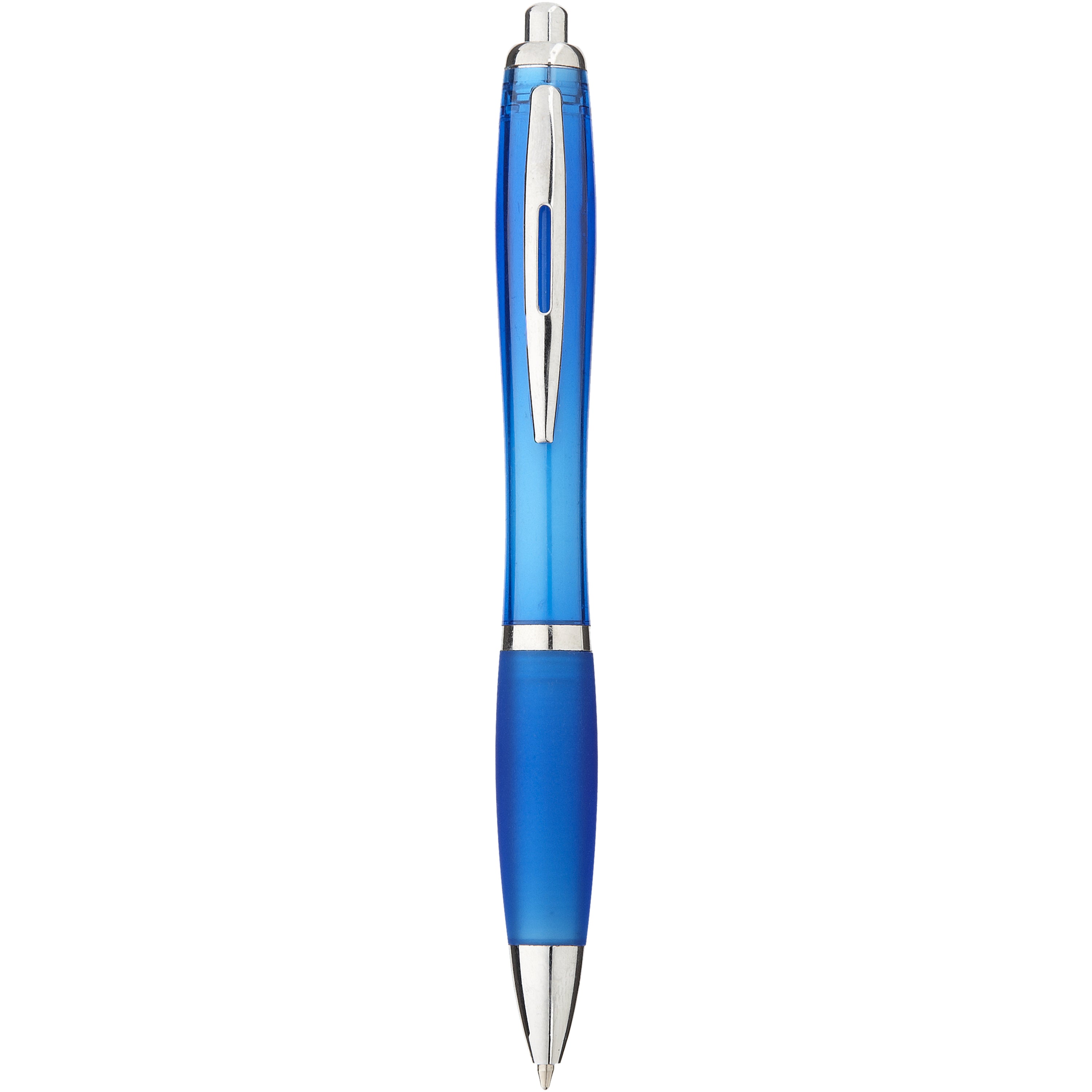 Coloured Barrel and Soft Touch Grip Ballpoint Pen