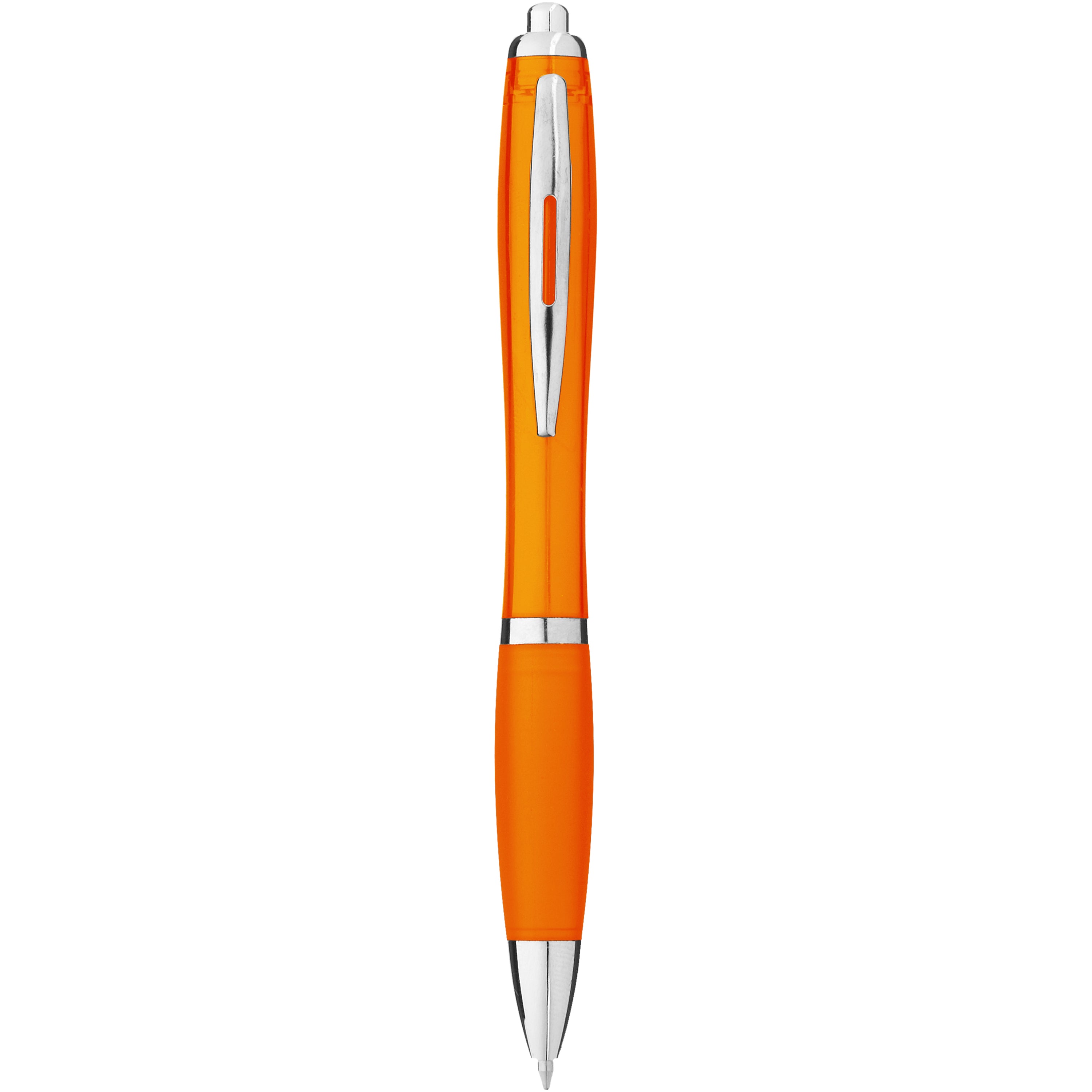 Coloured Barrel and Soft Touch Grip Ballpoint Pen