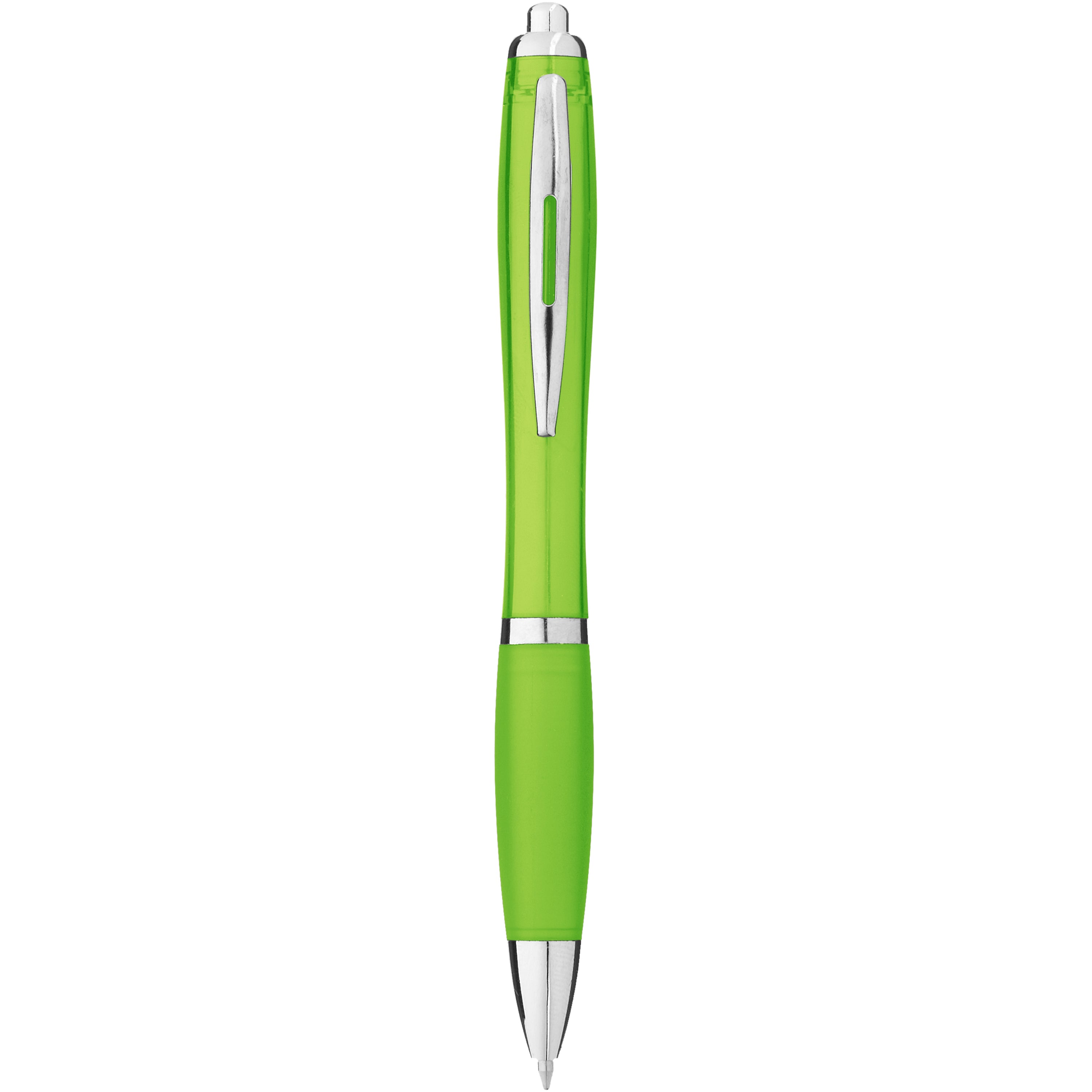 Coloured Barrel and Soft Touch Grip Ballpoint Pen