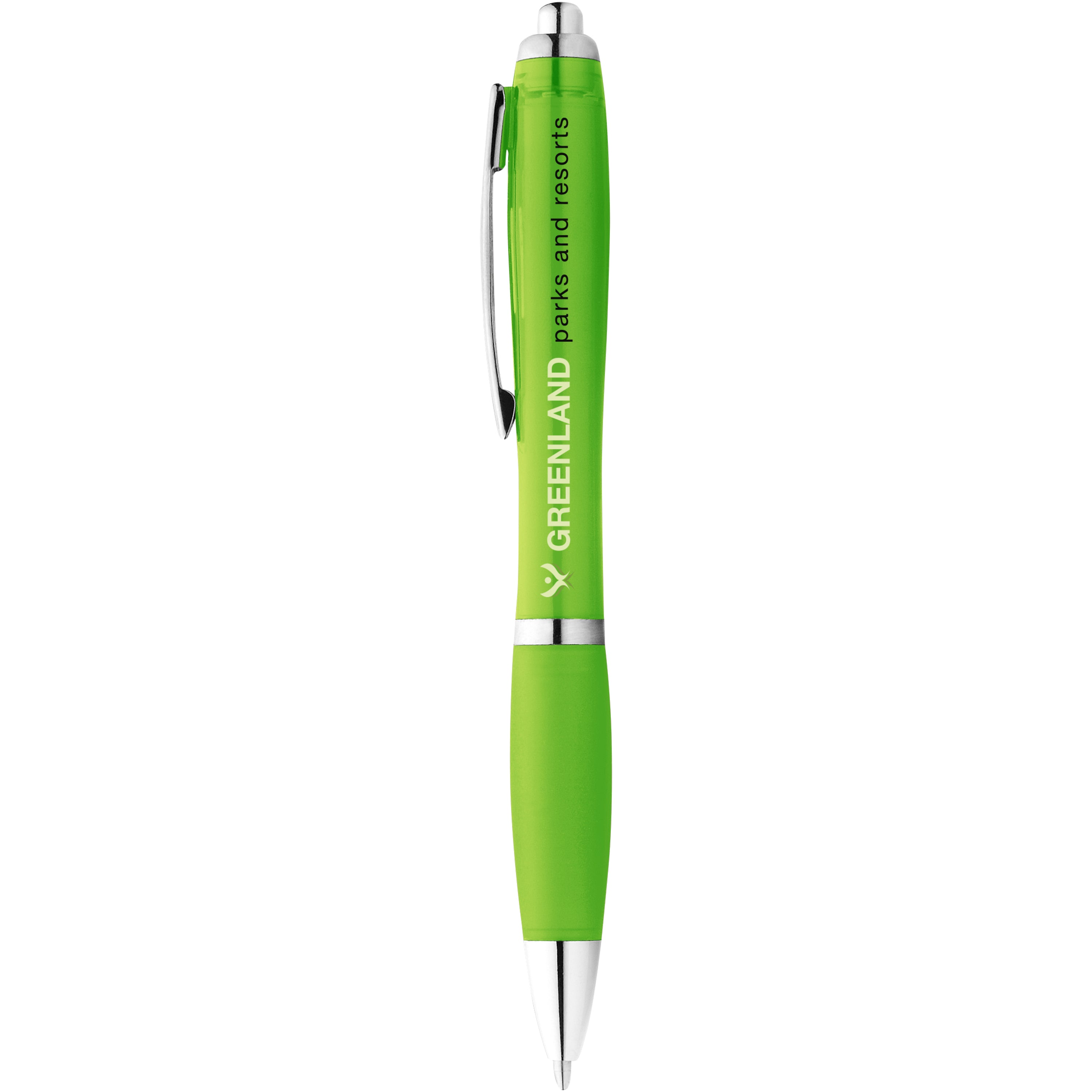 Coloured Barrel and Soft Touch Grip Ballpoint Pen